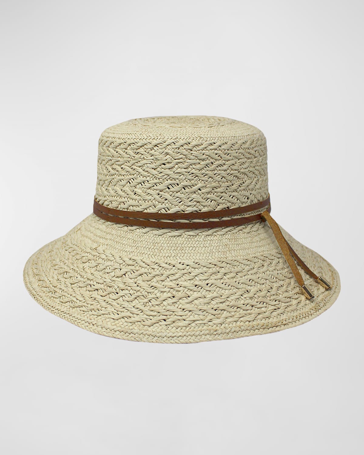 Textured Straw Bucket Hat