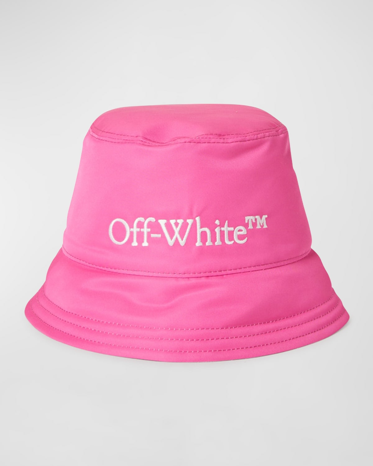 Off-white Reversible Logo Bucket Hat In Fuchsia