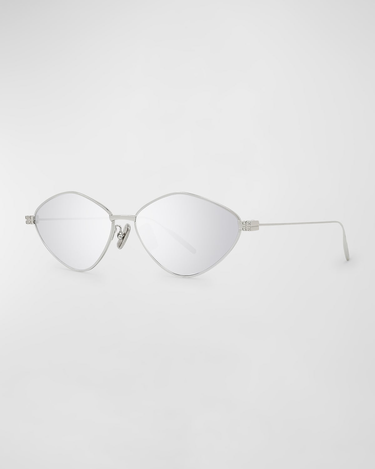Mirrored 4G Metal Oval Sunglasses