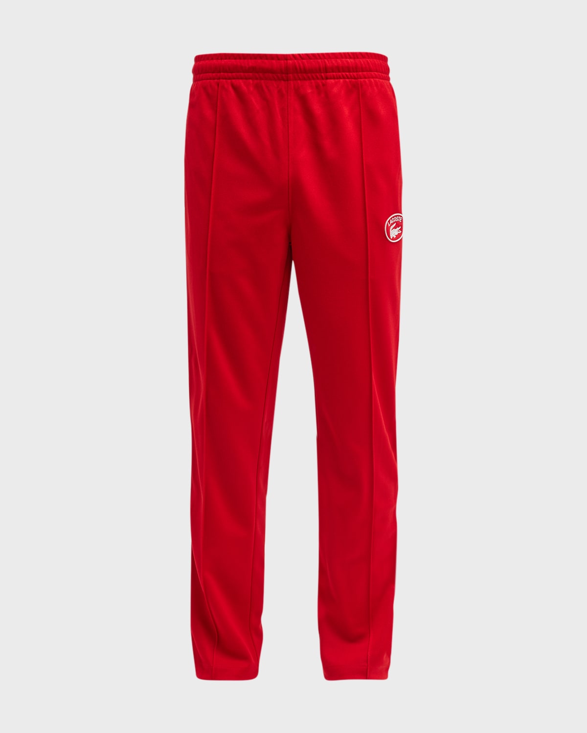 Shop Lacoste Men's Contrast Side-band Track Pants In Medium Red