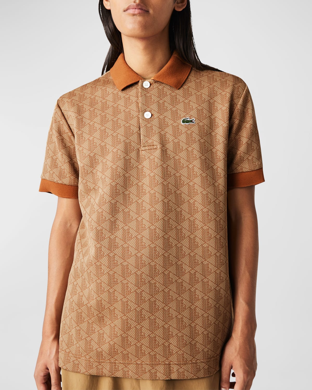 Lacoste long-sleeved crocodile-patch Polo Shirt - Farfetch