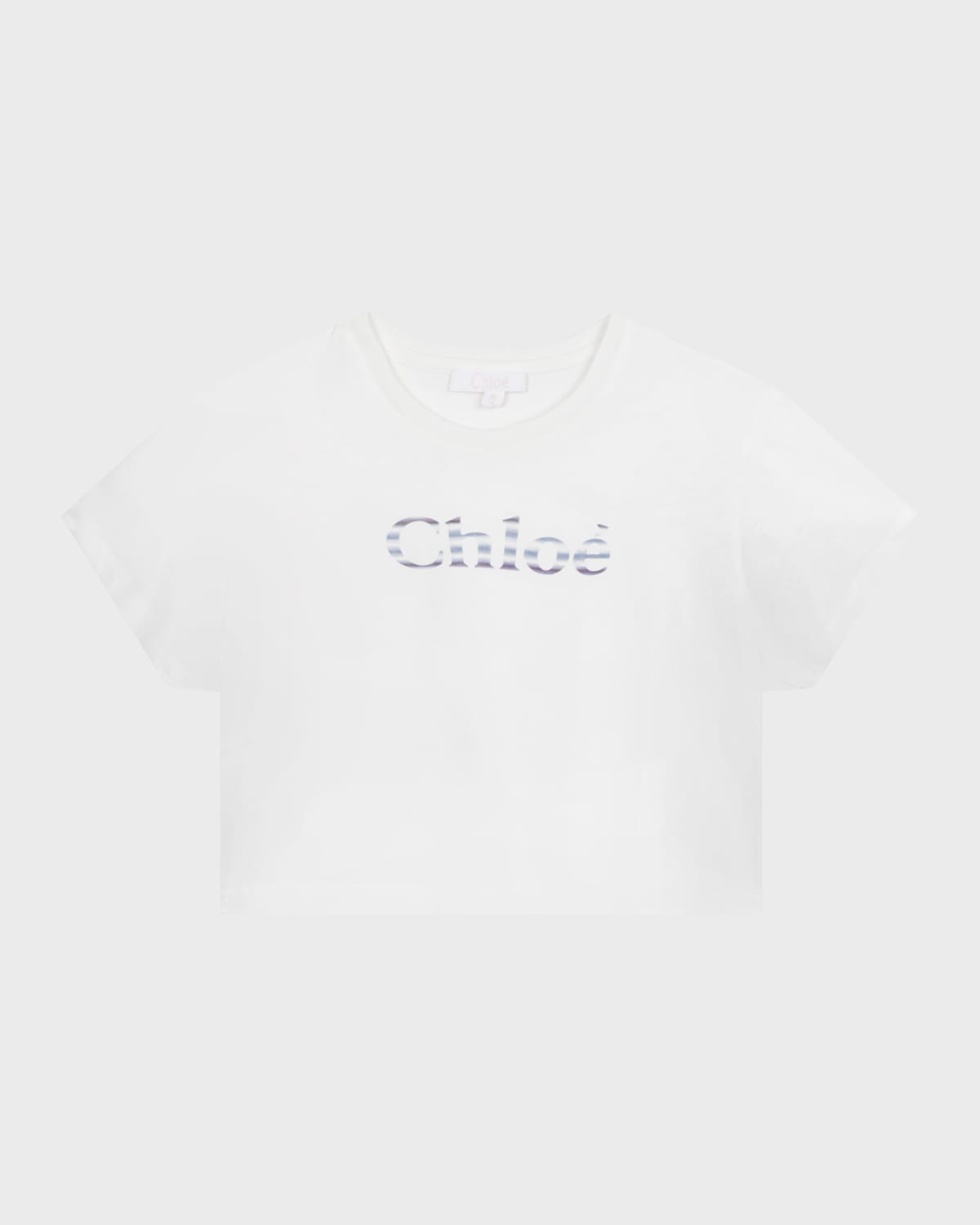 Girl's Striped Logo-Print T-Shirt, Size 4-6