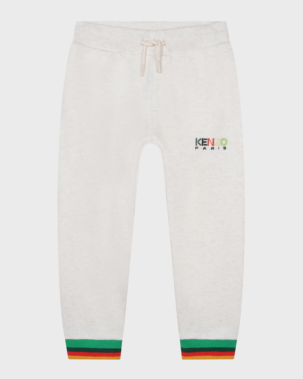 Boy's Embroidered Logo-Print Contrast Banding Sweatpants, Size 6-12