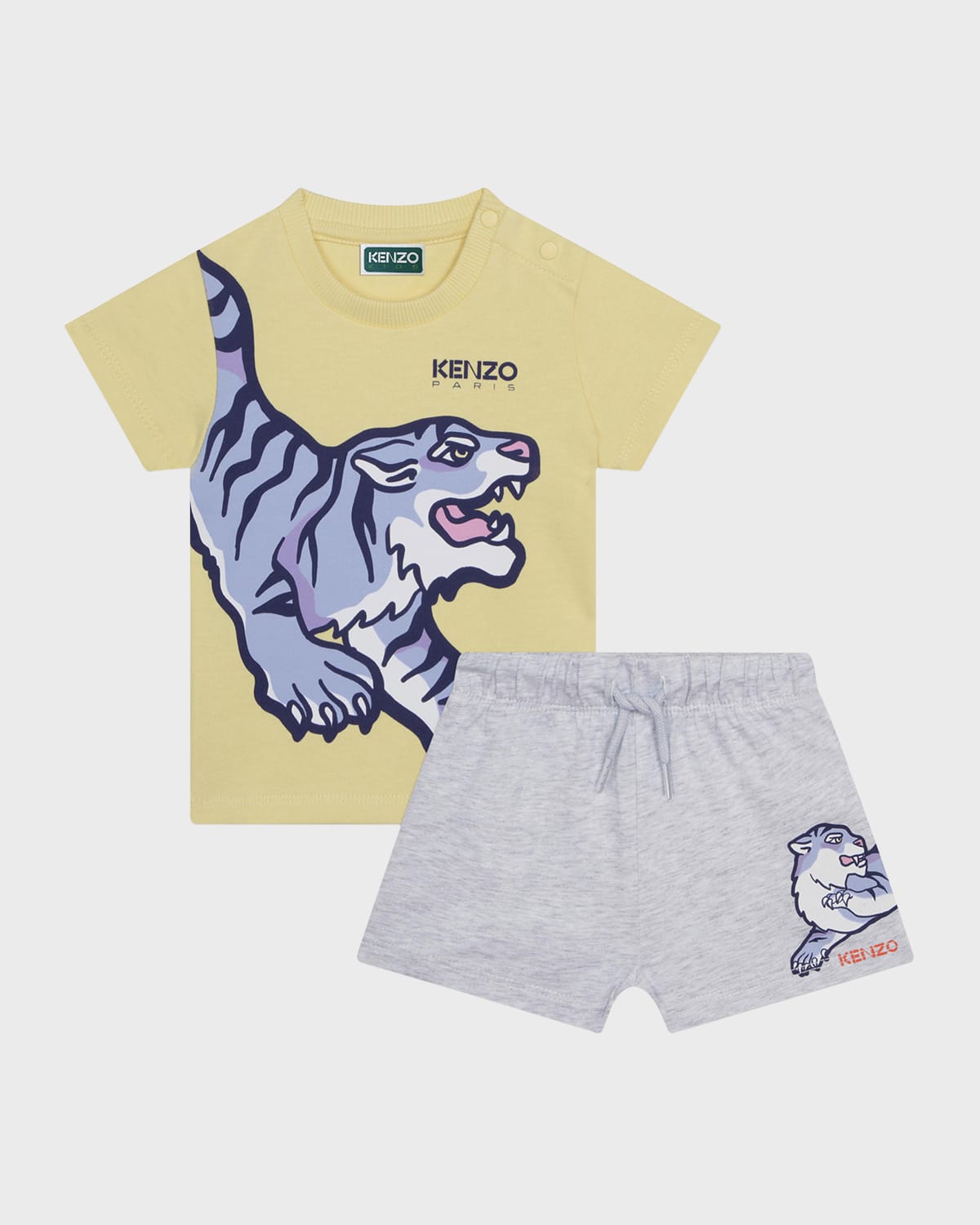 Boy's Logo-Print Graphic Tiger T-Shirt And Shorts Set, Size 12M-3