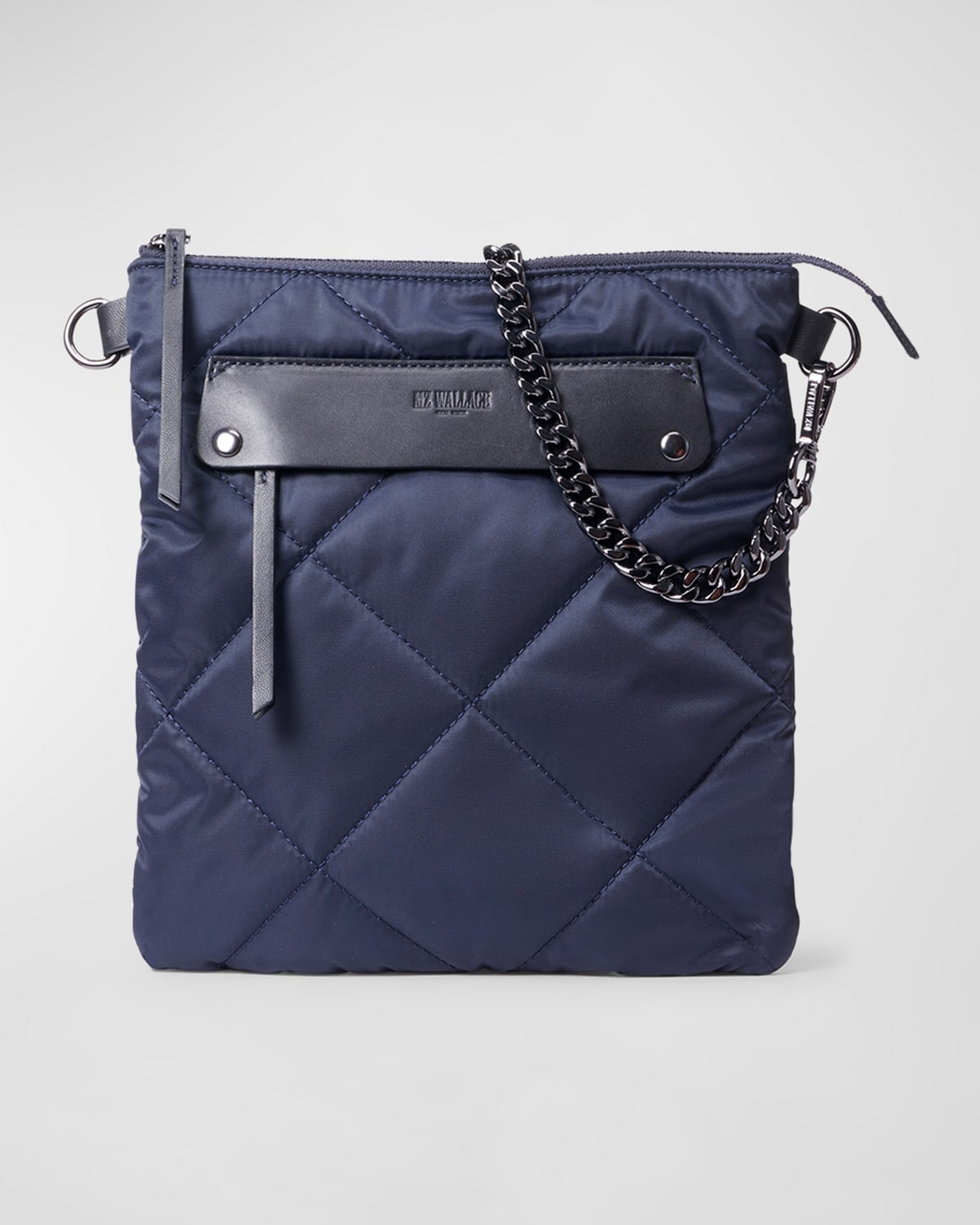 Madison Quilted Flat Crossbody Bag