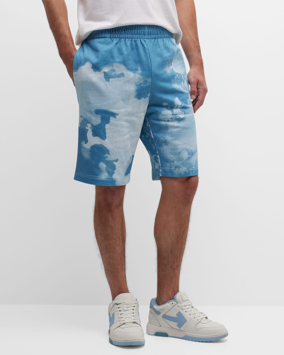 Blue Sky Inn Tie-dye Track Shorts In Tie Dye Sky