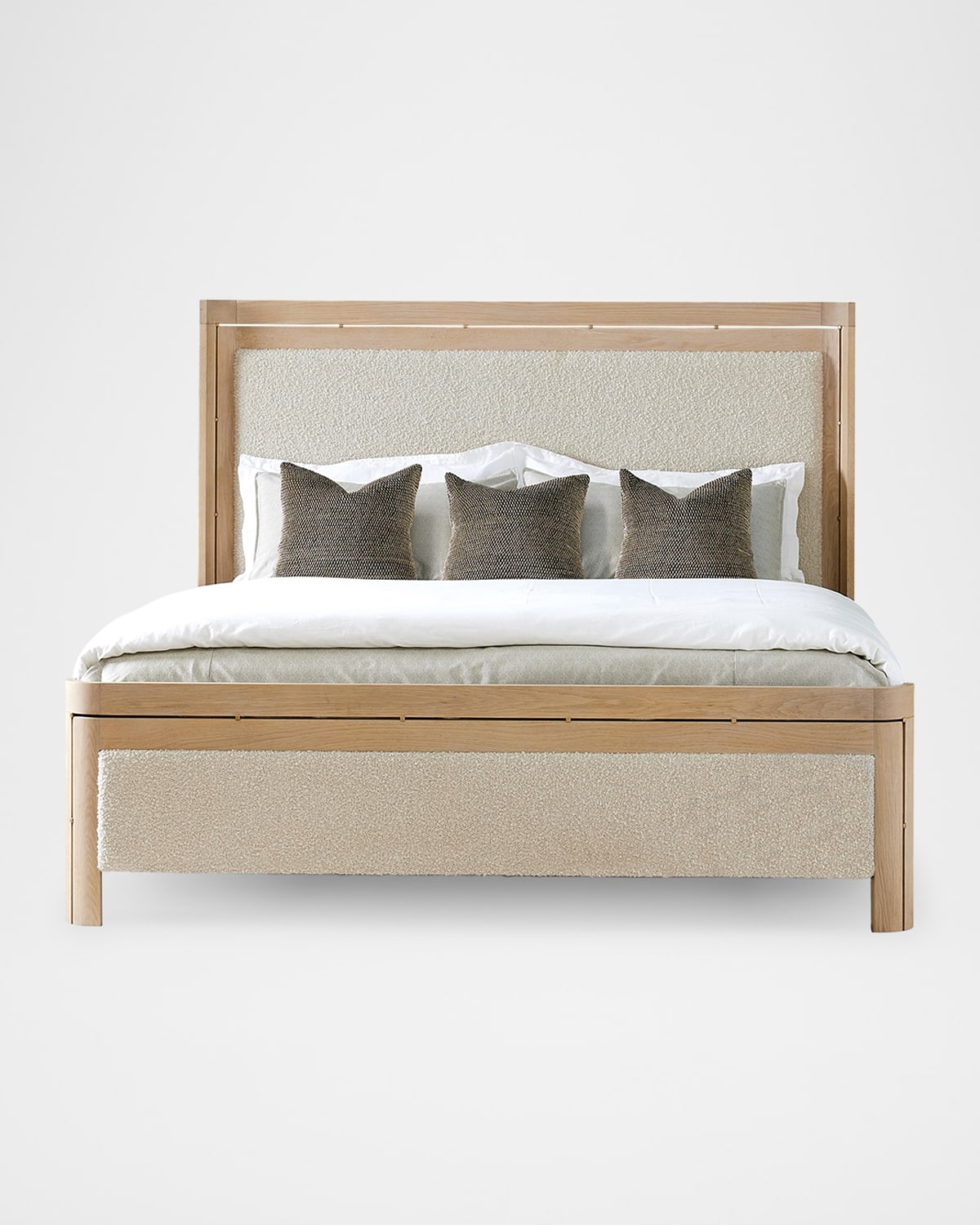 Ashley Childers For Global Views Paxton Queen Bed In Parchment