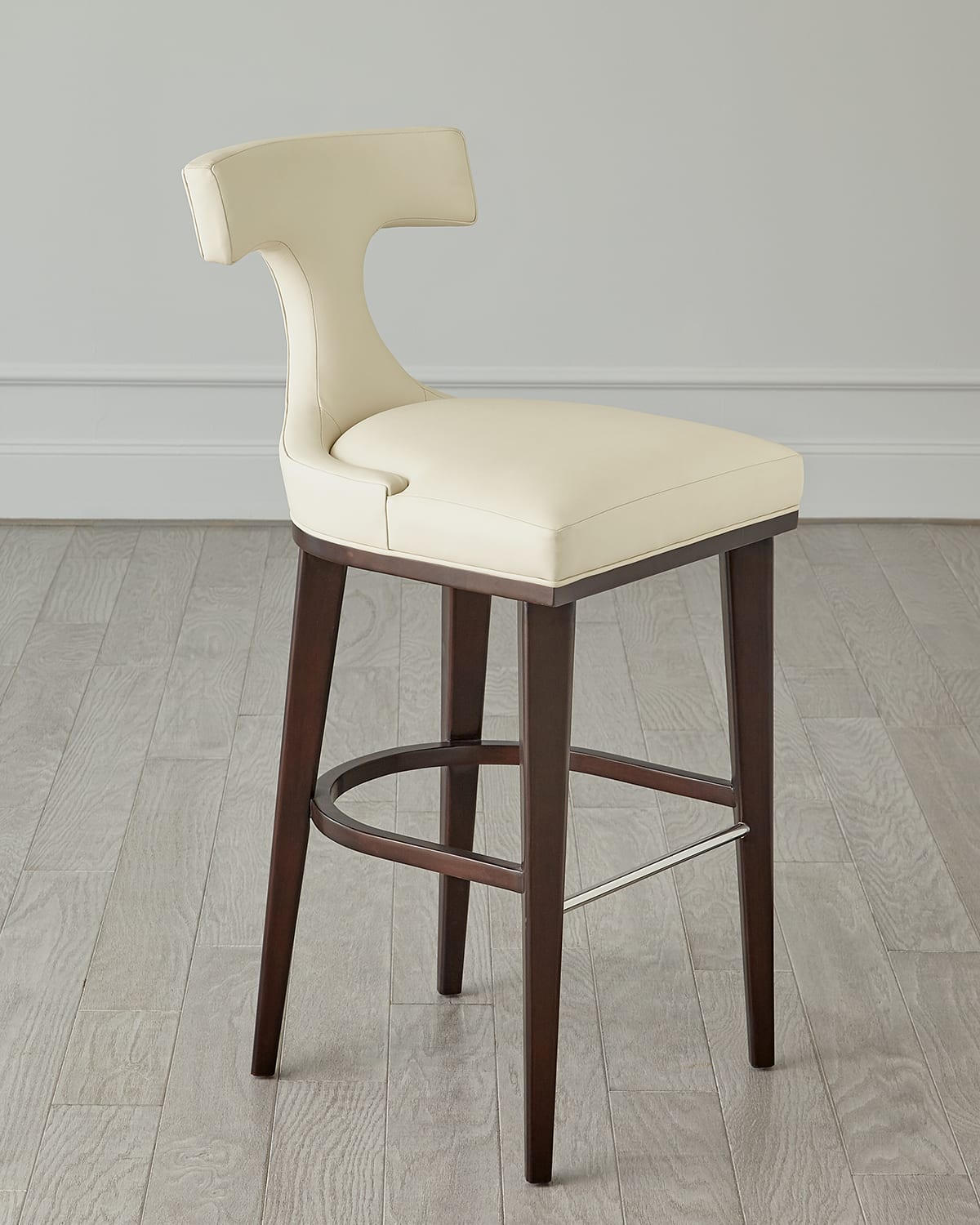 Anvil Leather Barstool, 31"