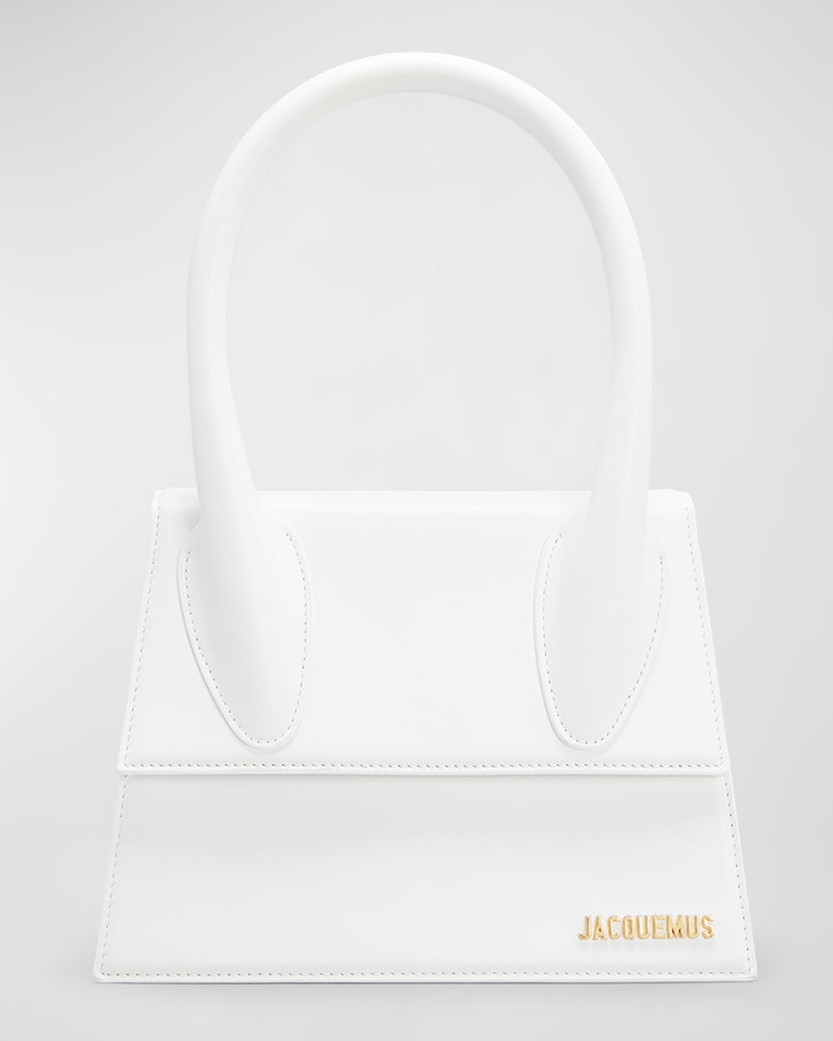 Jacquemus Le Chiquito Leather Tote Bag In White
