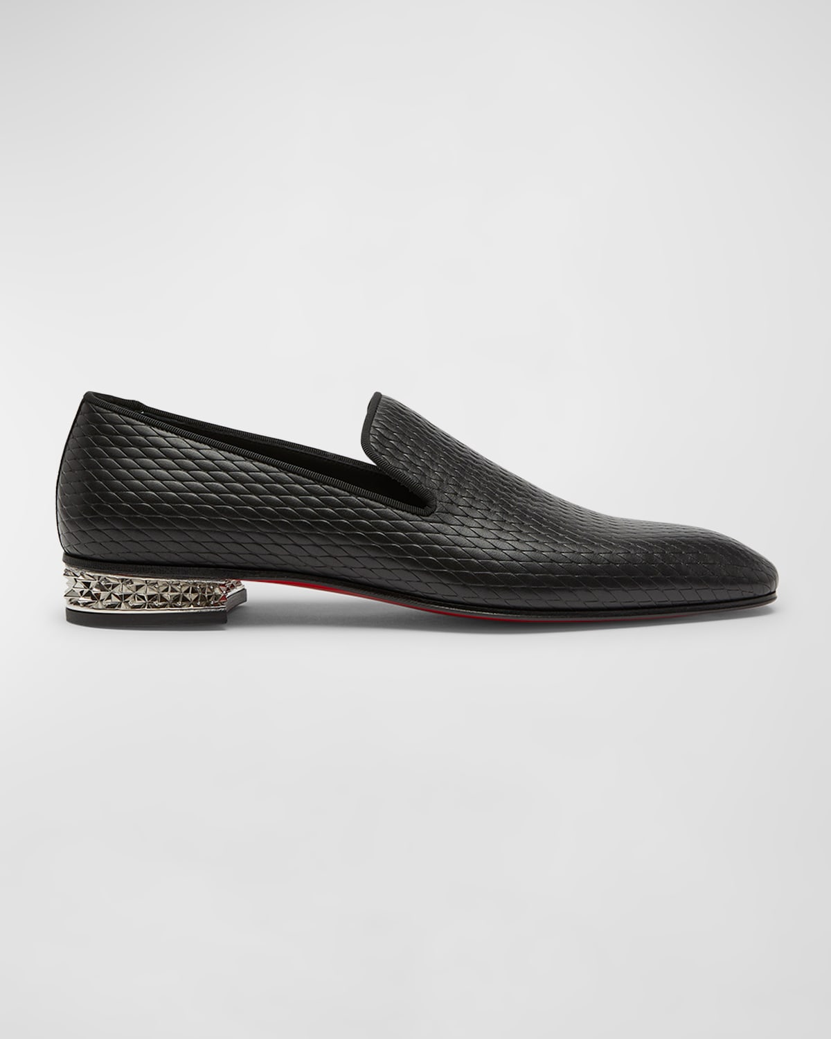 Christian Louboutin, Shoes, Christian Louboutin Dandelion Spikes Beige  Suede Men Loafers 43 Us