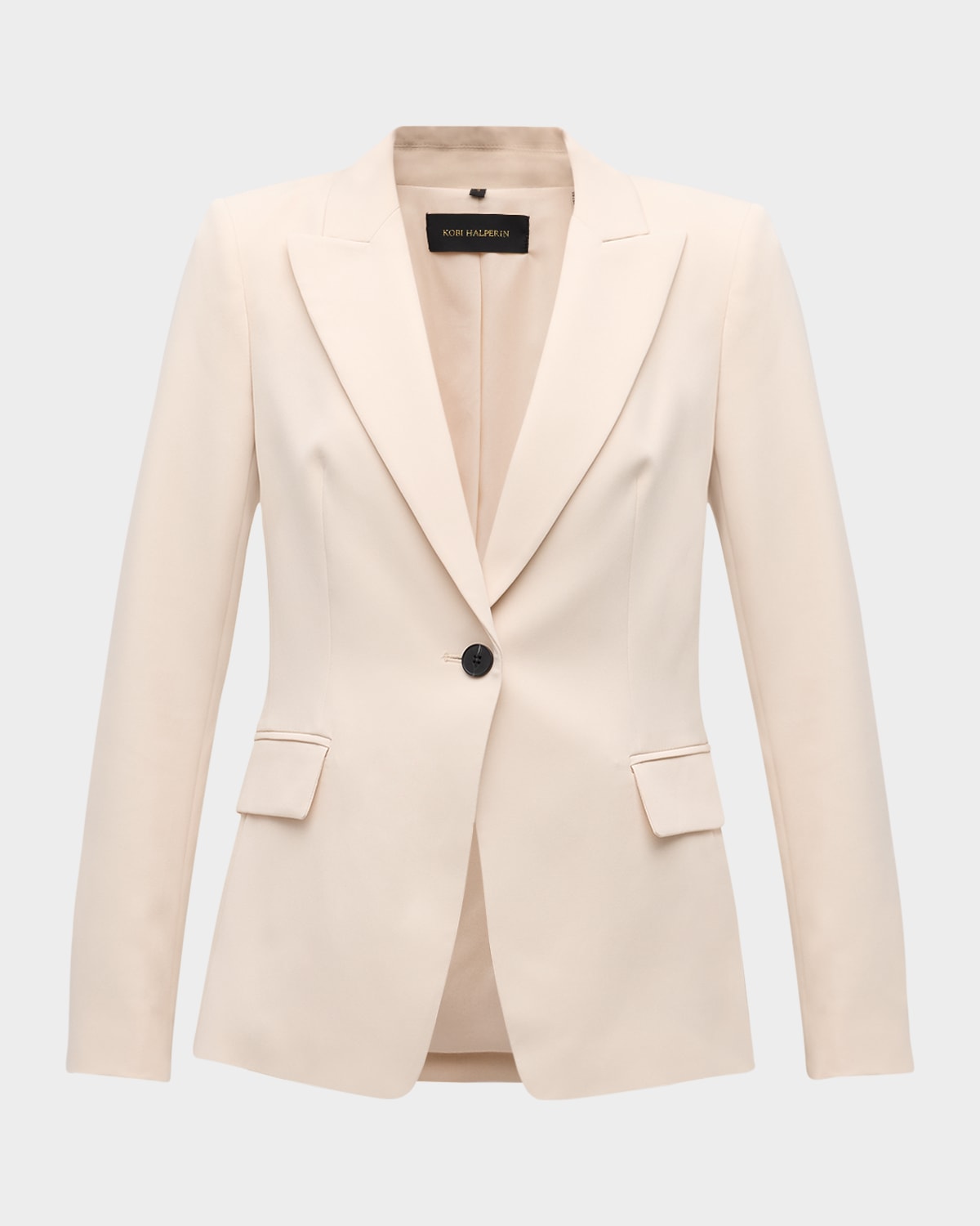 Kobi Halperin Jordi Single-button Twill Jacket In Canvas