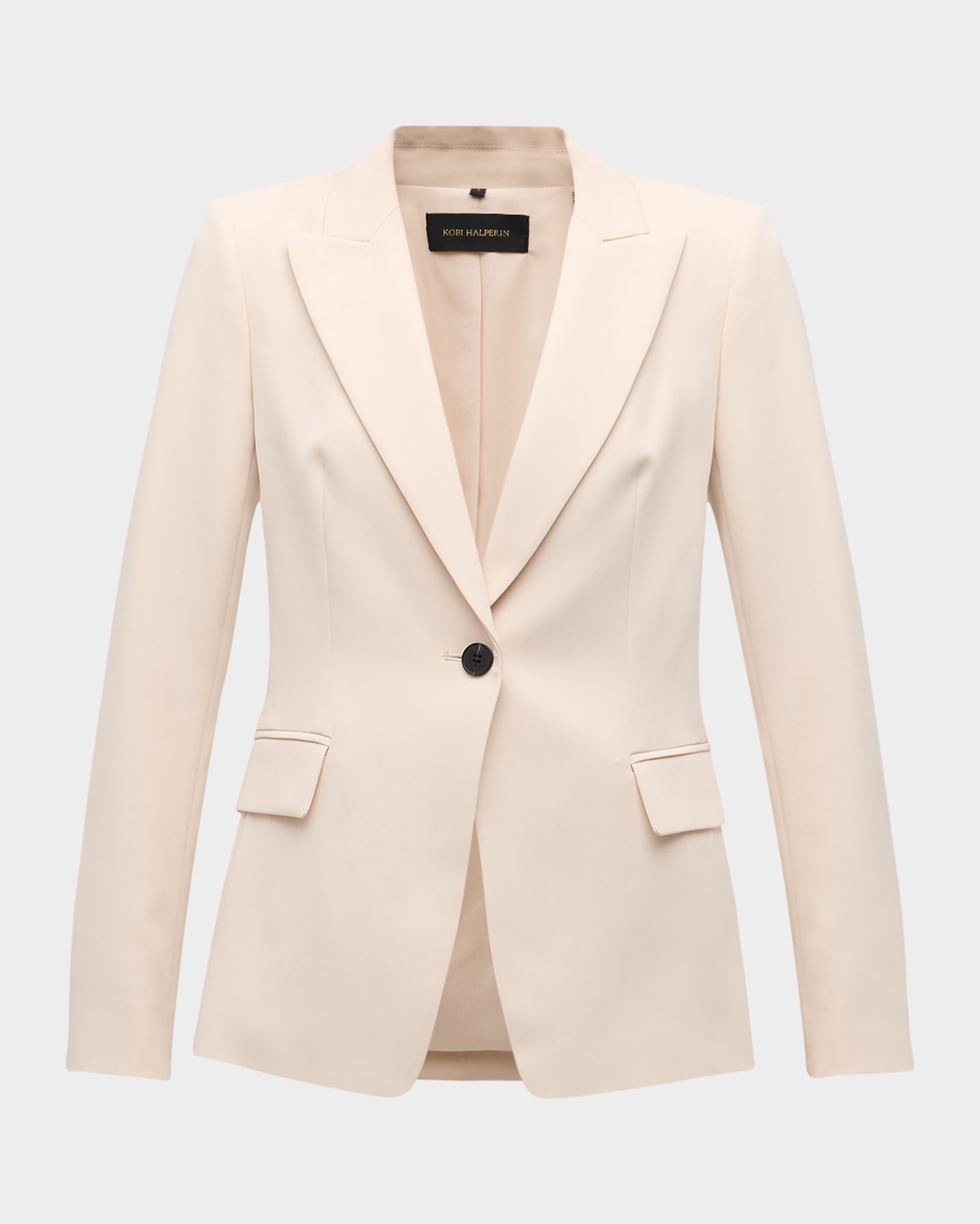 Shop Kobi Halperin Jordi Single-button Twill Jacket In Canvas