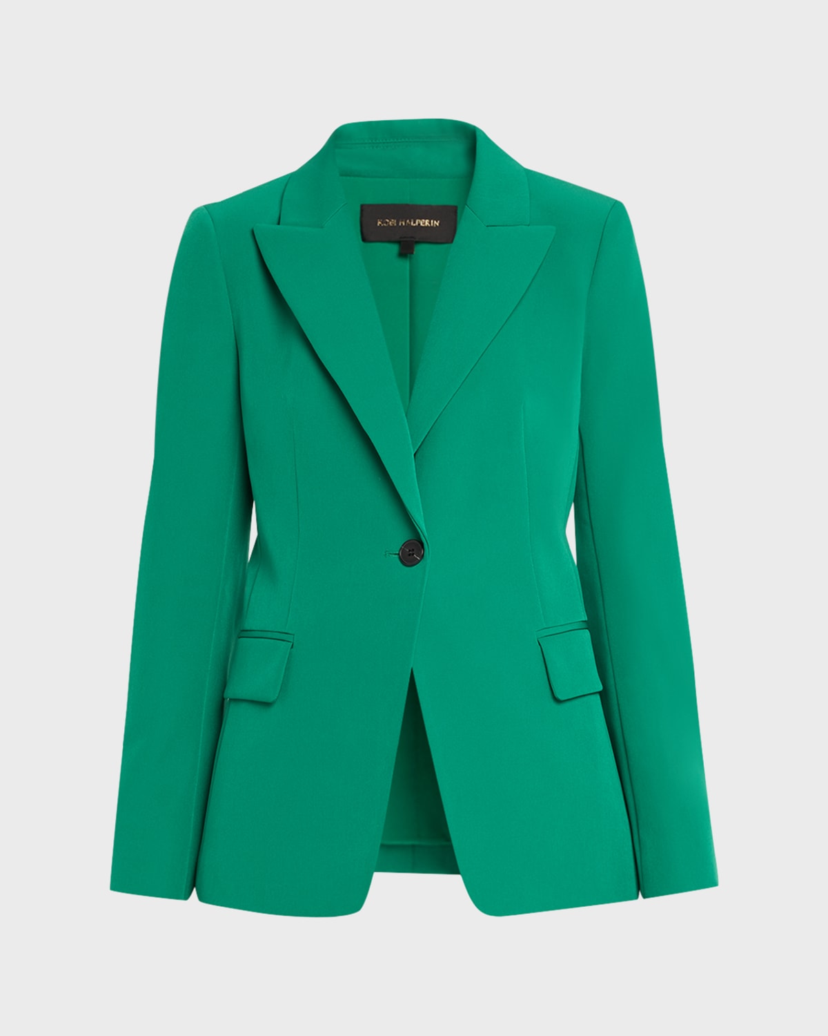 Kobi Halperin Jordi Single-button Twill Jacket In Ivy