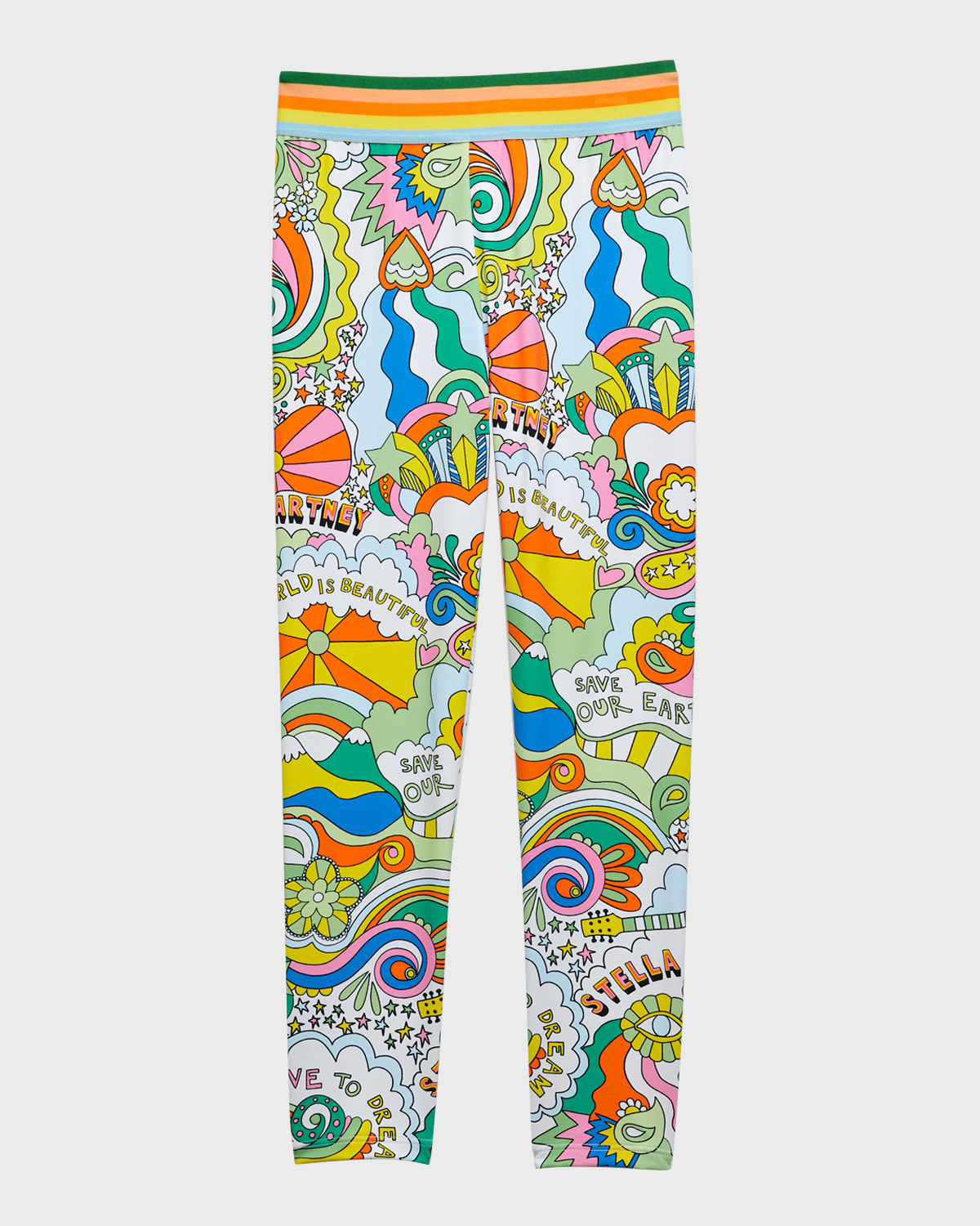 STELLA MCCARTNEY GIRL'S LOVE TO DREAM-PRINT LEGGINGS