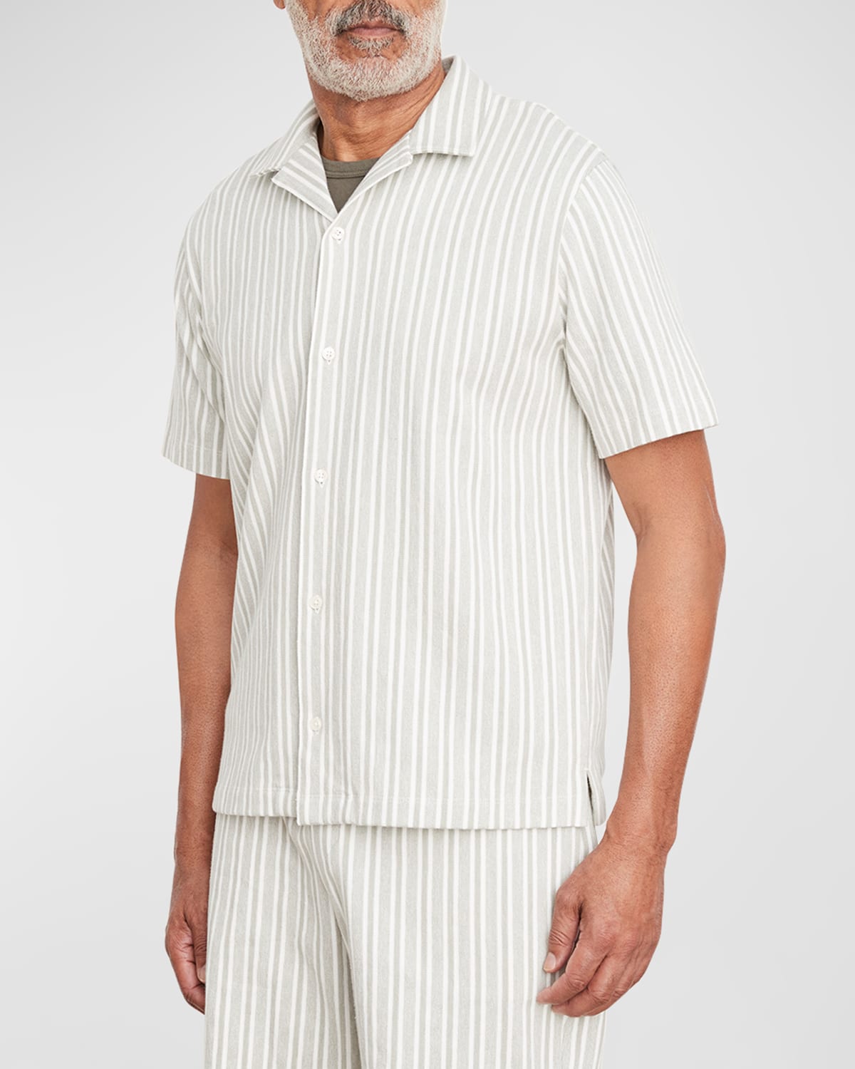 Men's Cabana Stripe Short-Sleeve Shirt