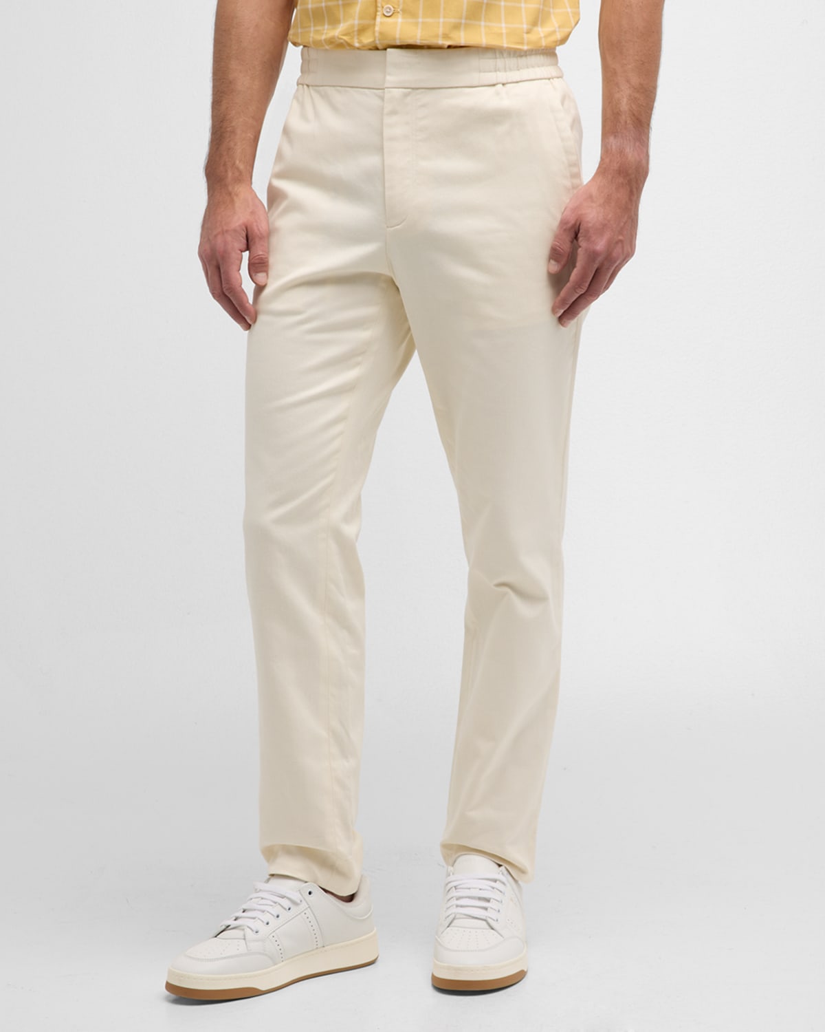 Vince Wool & Cashmere Drawstring Pants In Bone