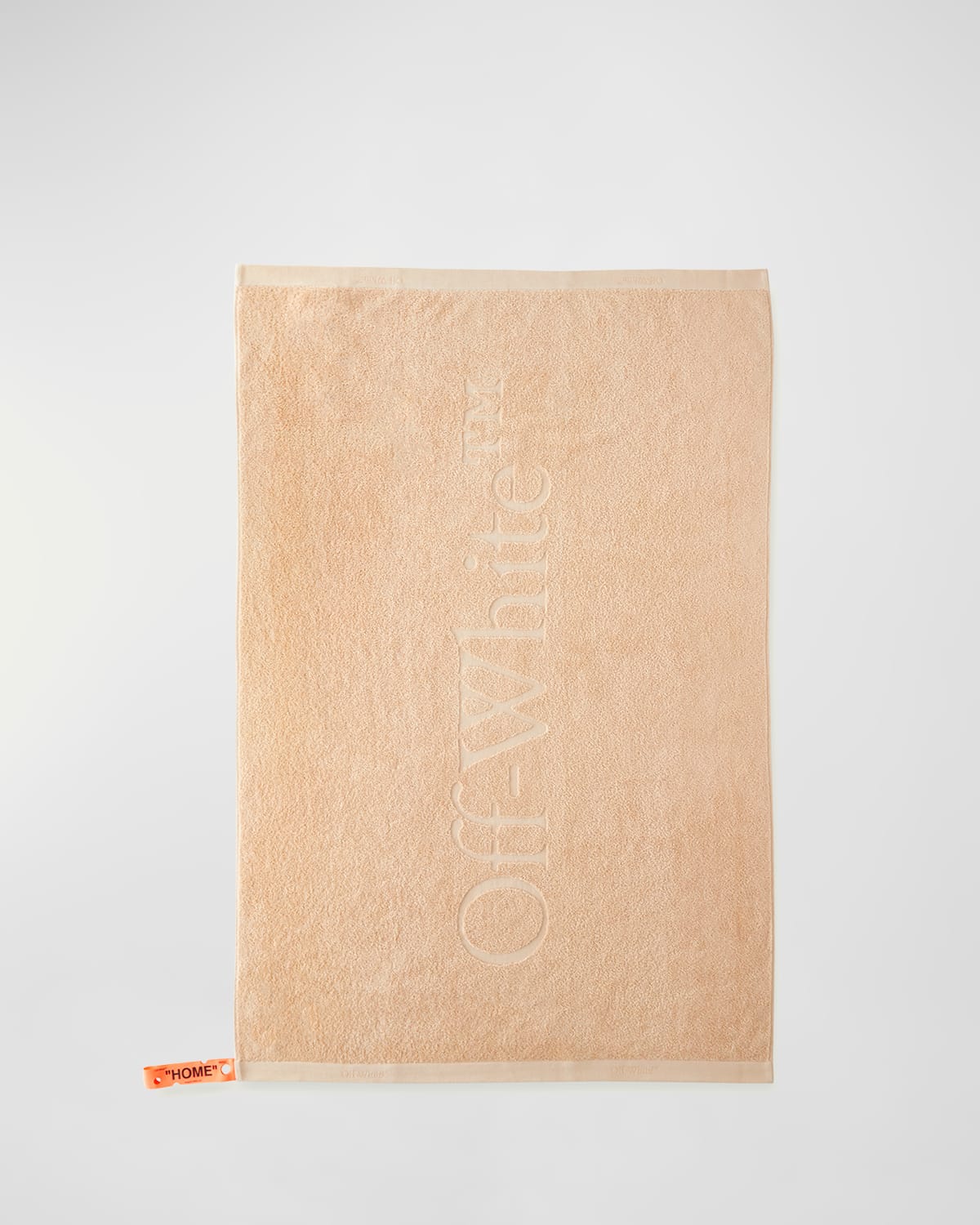 Off-white Peach Bookish Shower Towel