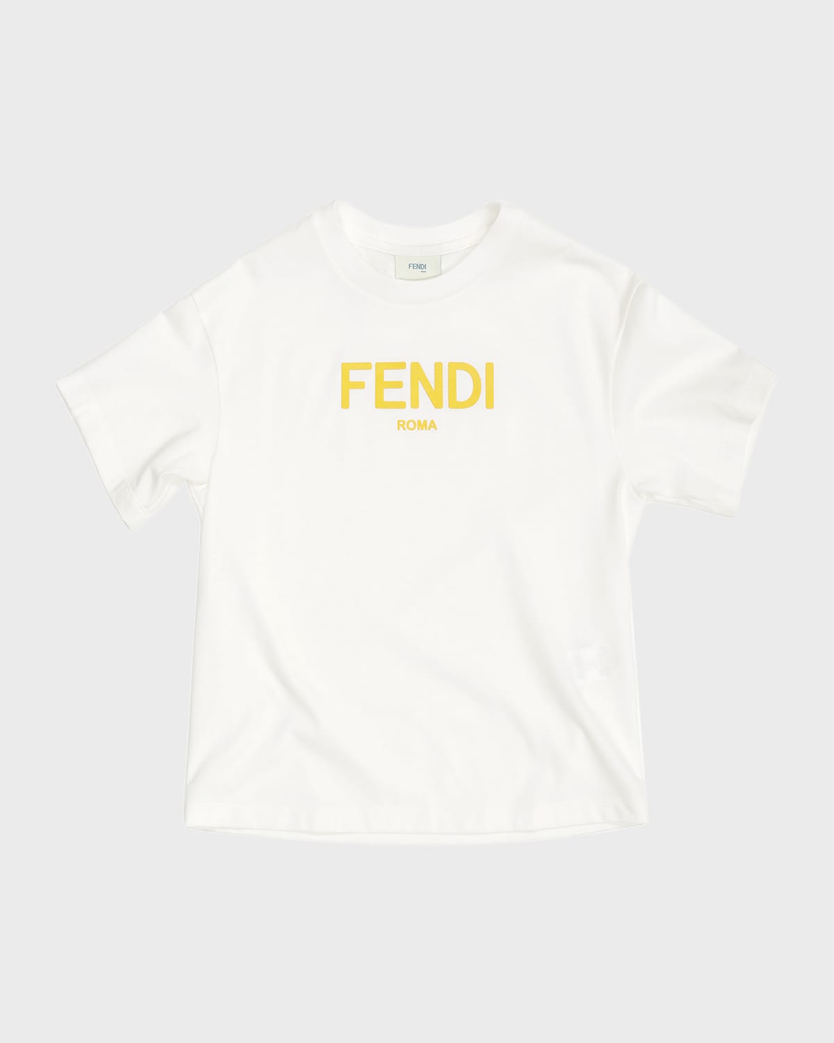Fendi Kids' Little Girl's & Girl's Logo T-shirt In White