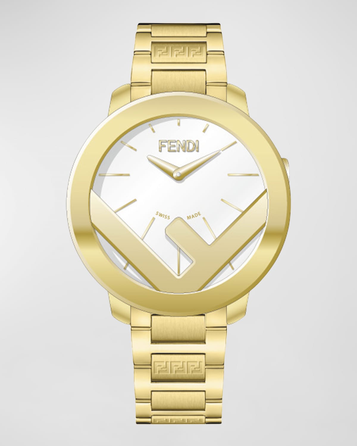 Fendi F Is  Ff Bracelet Watch, 28mm In Bianco