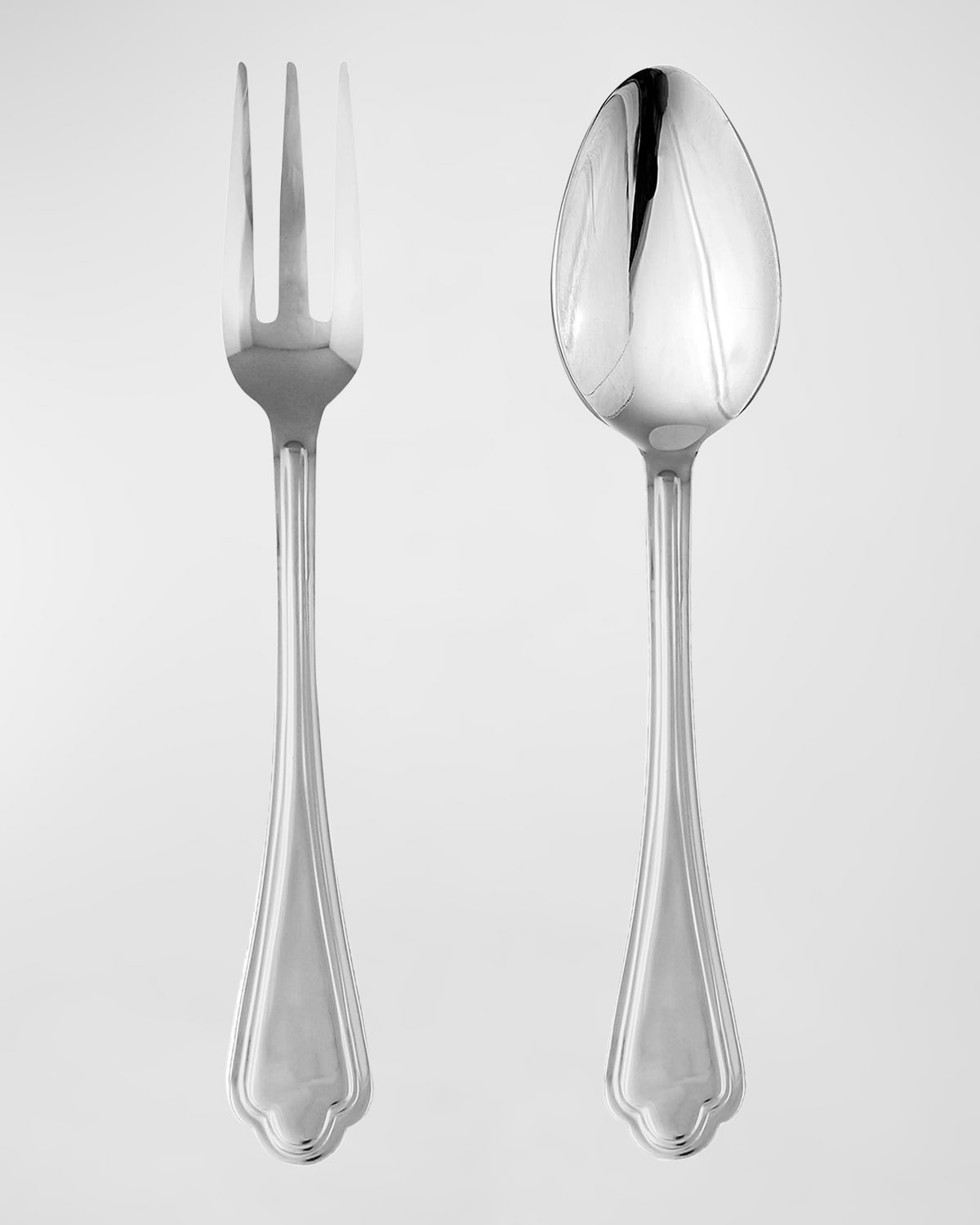 Mepra Leonardo 2-piece Flatware Serving Set In Metallic