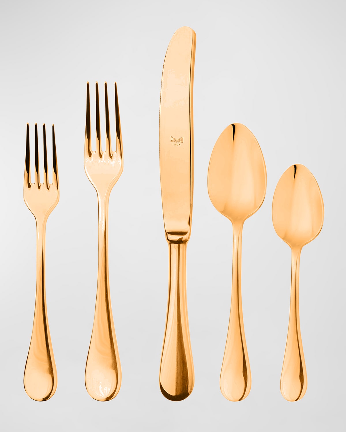 Mepra Brescia Oro 5-piece Flatware Set In Gold