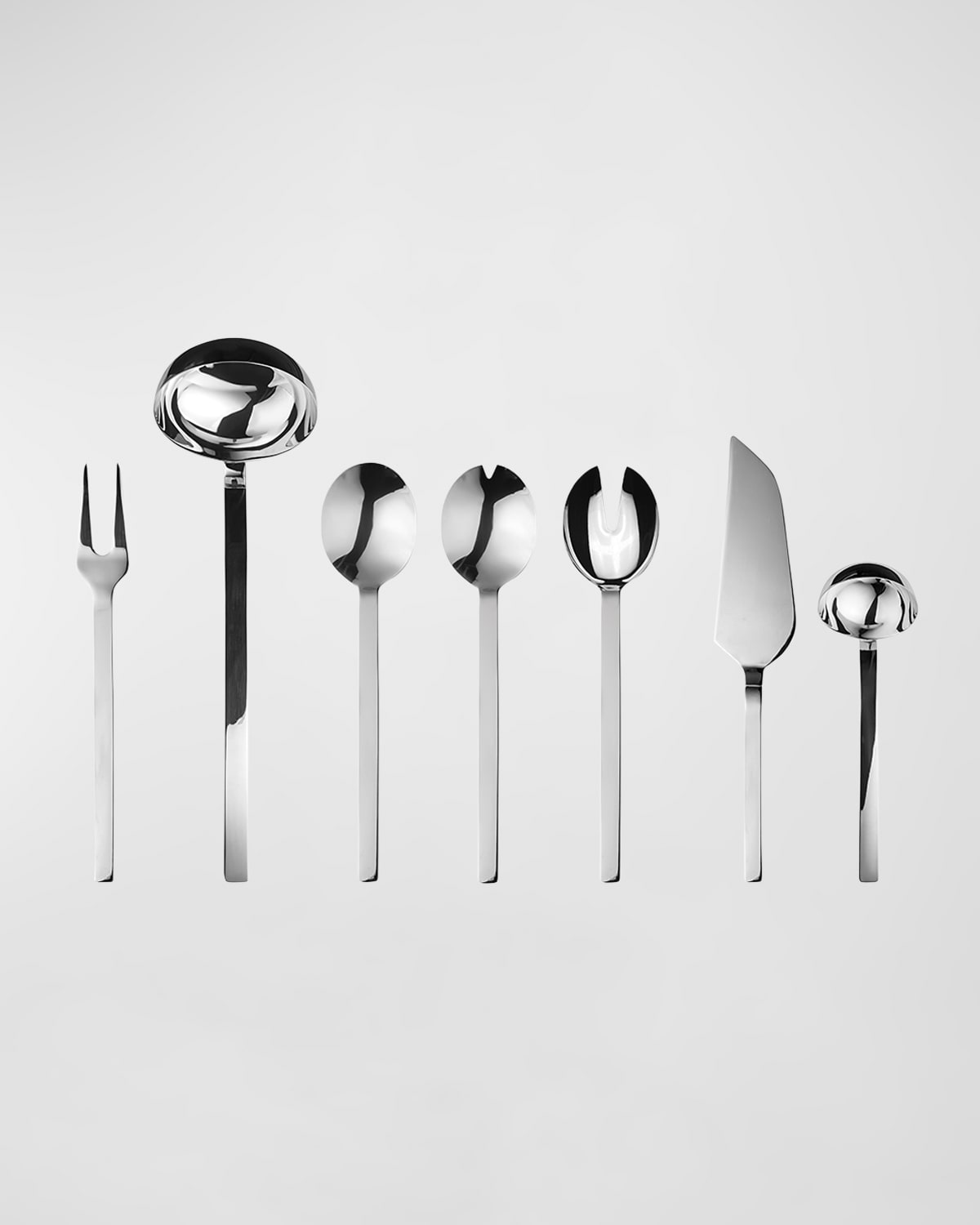 Mepra Stile 7-piece Place Serving Set In Stainless Steel