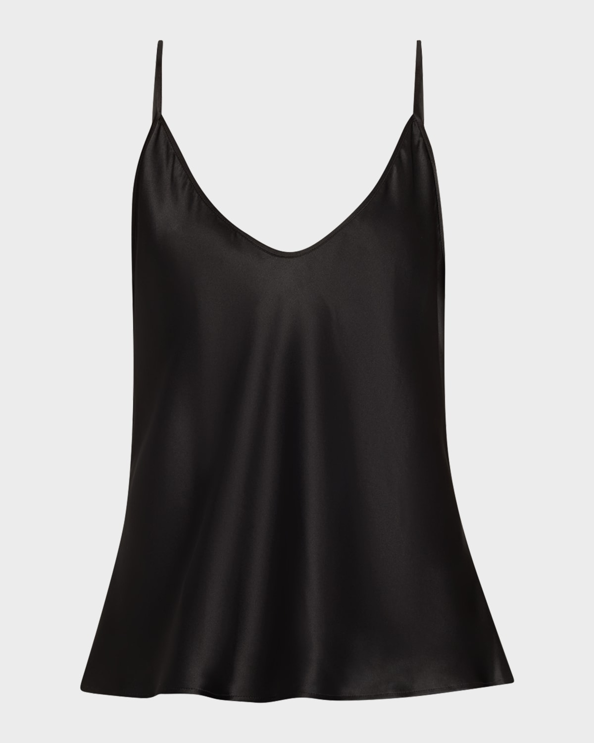 L'agence Lexi Silk Camisole In Black