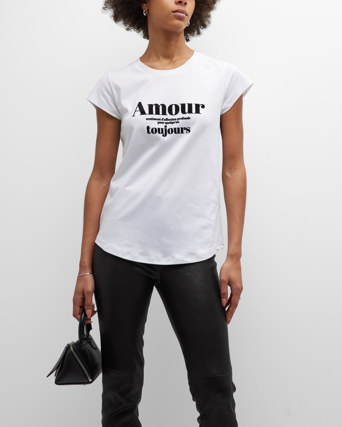 Zadig & Voltaire Amour Toujours Cotton Graphic Tee In Blanc