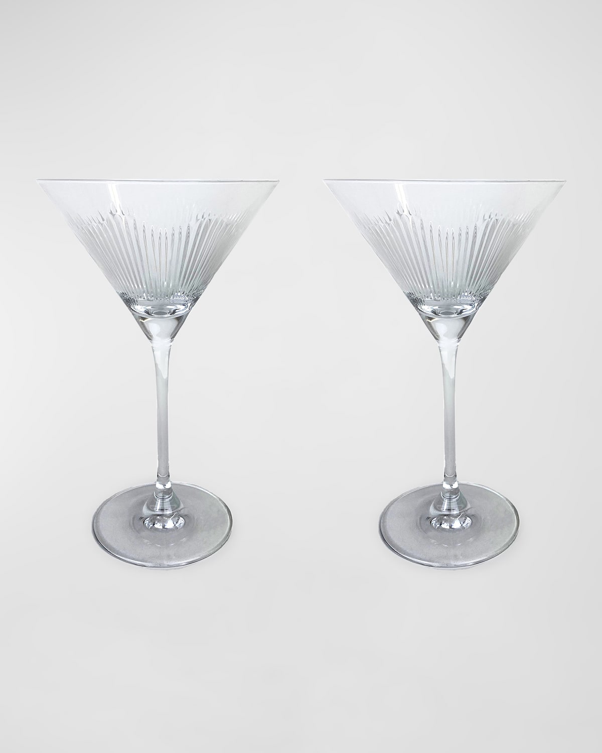 Shop Michael Wainwright Berkshire Martini Glasses, Set Of 2 In Clear