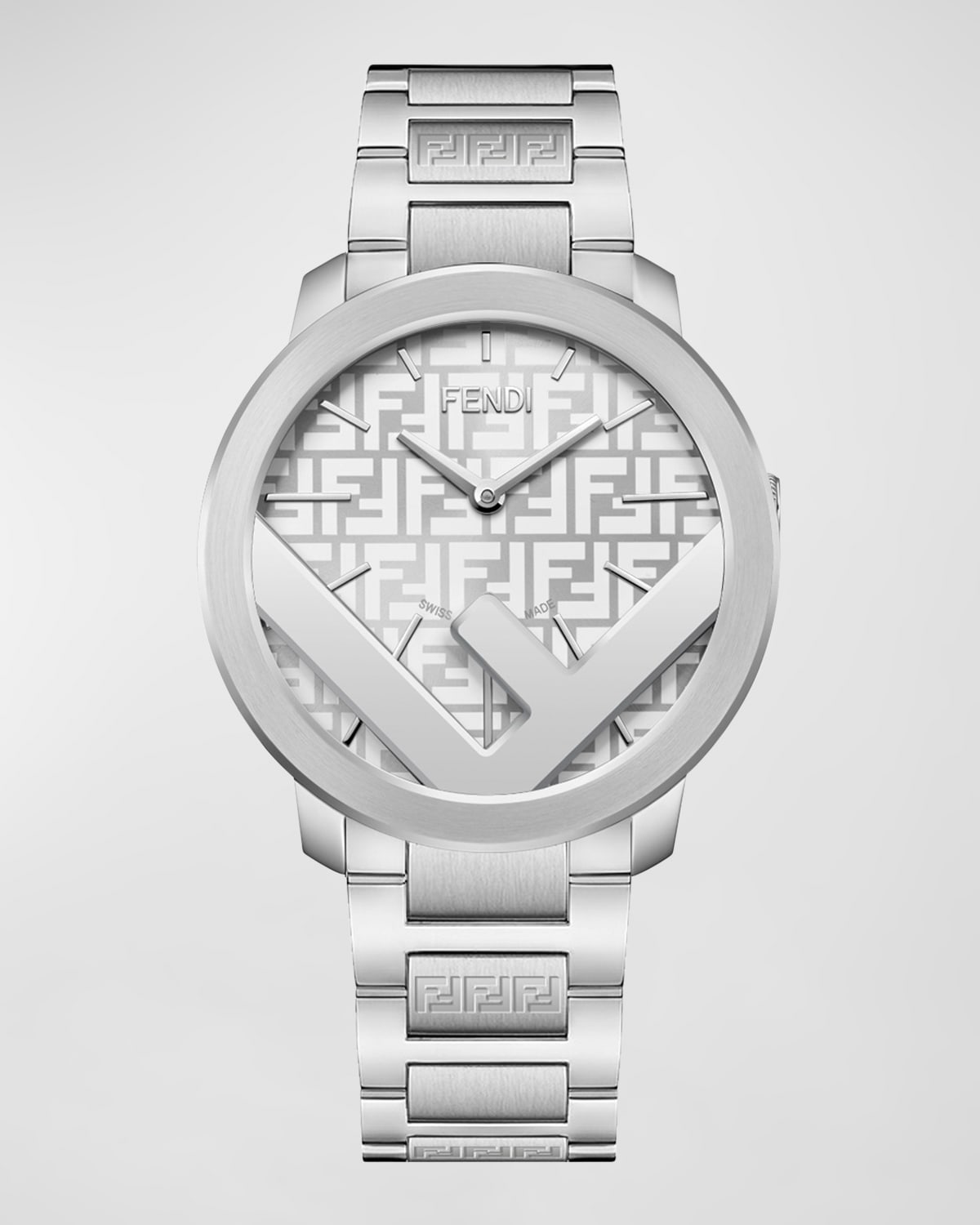 Men's F Is Fendi Stainless Steel Bracelet Watch, 41mm