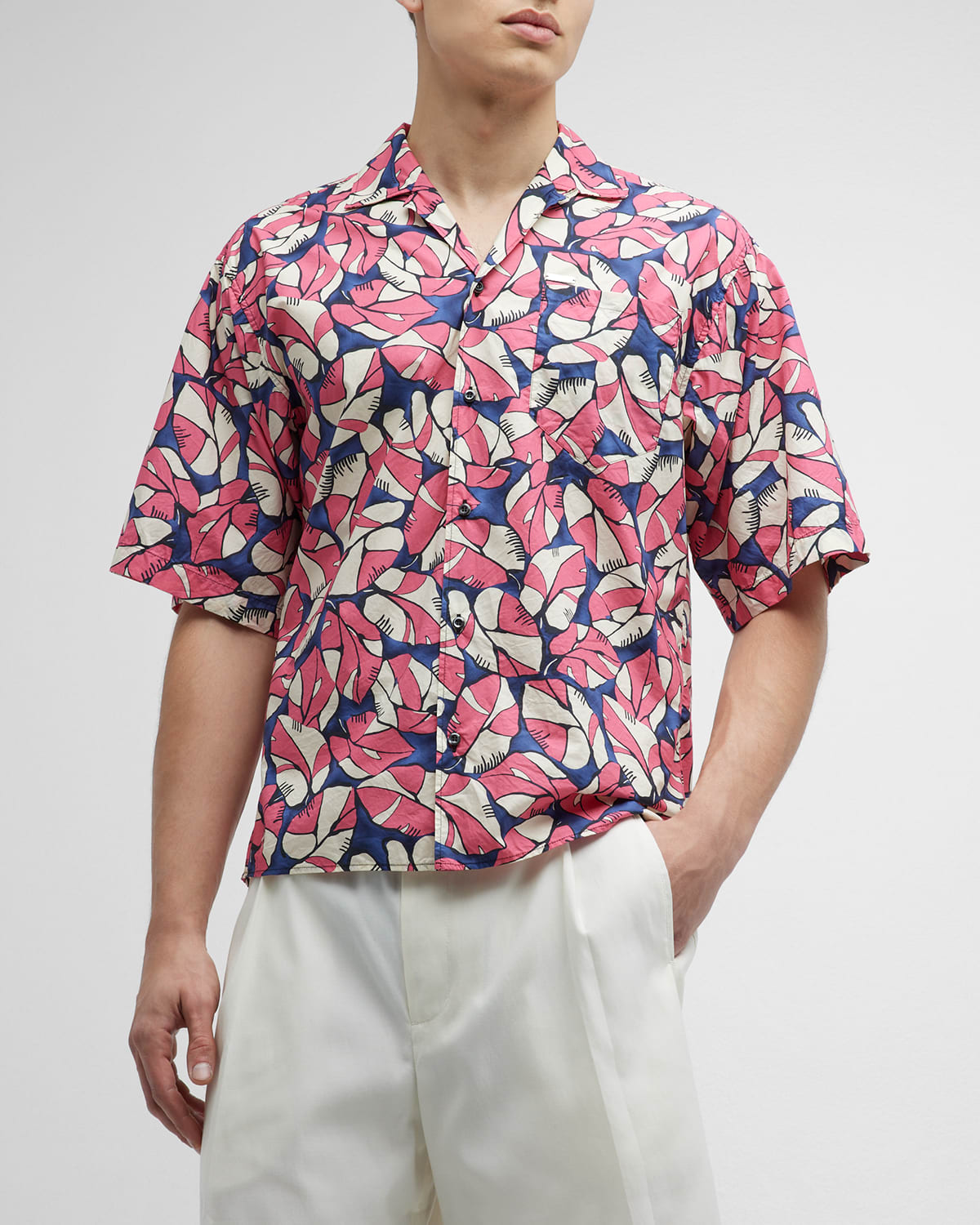 Men's Floral Bowling Shirt