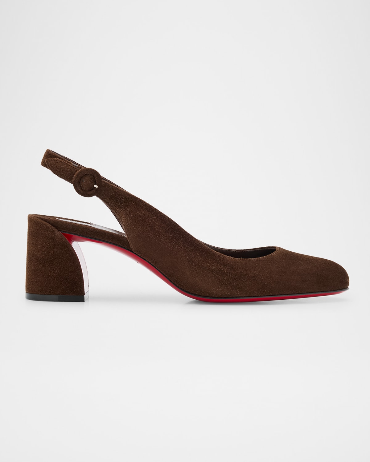 Shop Christian Louboutin So Jane Suede Red Sole Slingback Pumps In Cosme