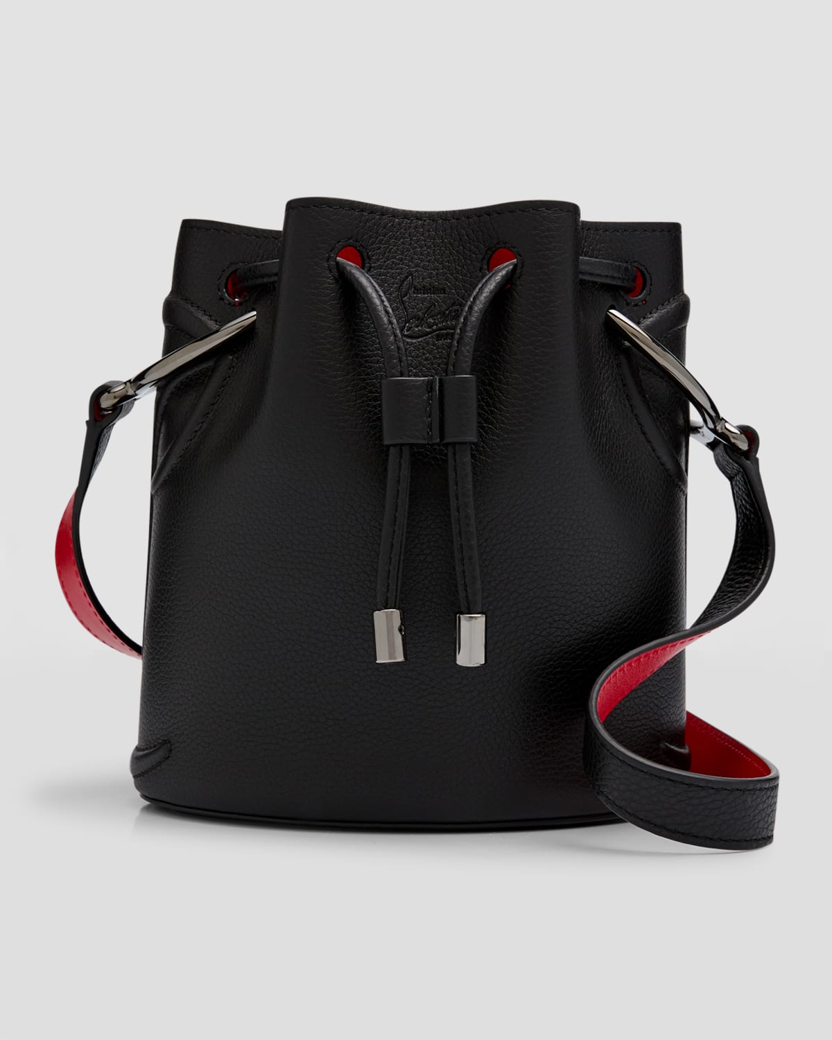 By My Side - Bucket bag - Grained calf leather - Black - Christian