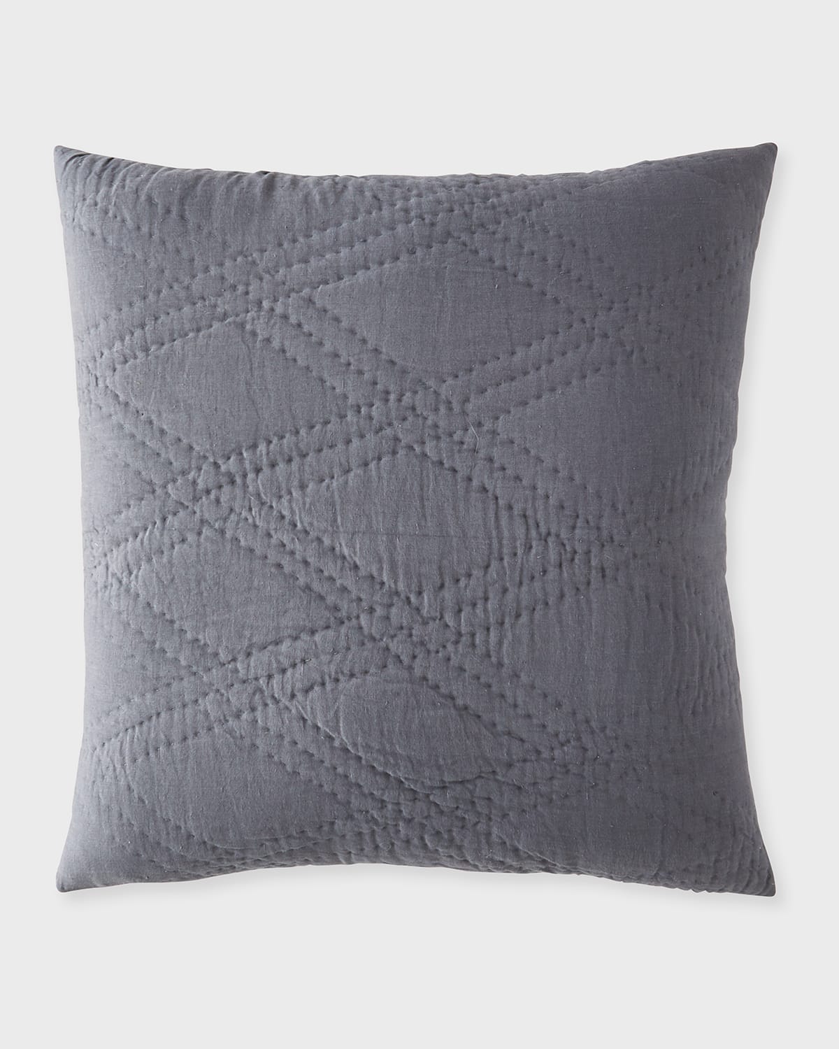 Amity Home Barcelona Linen Euro Sham In Steel Blue