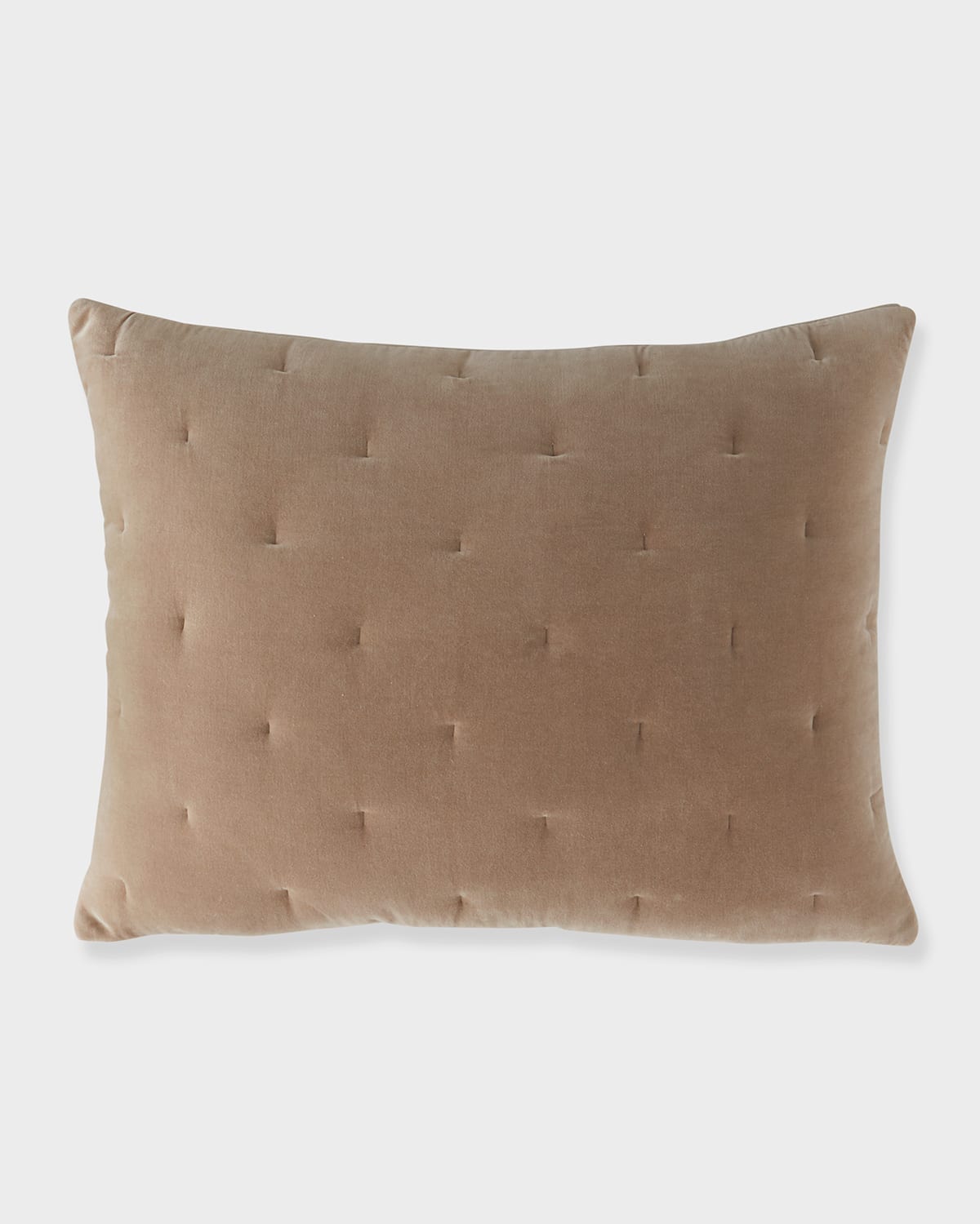 Amity Home Mesa Linen & Velvet Standard Sham In Brown