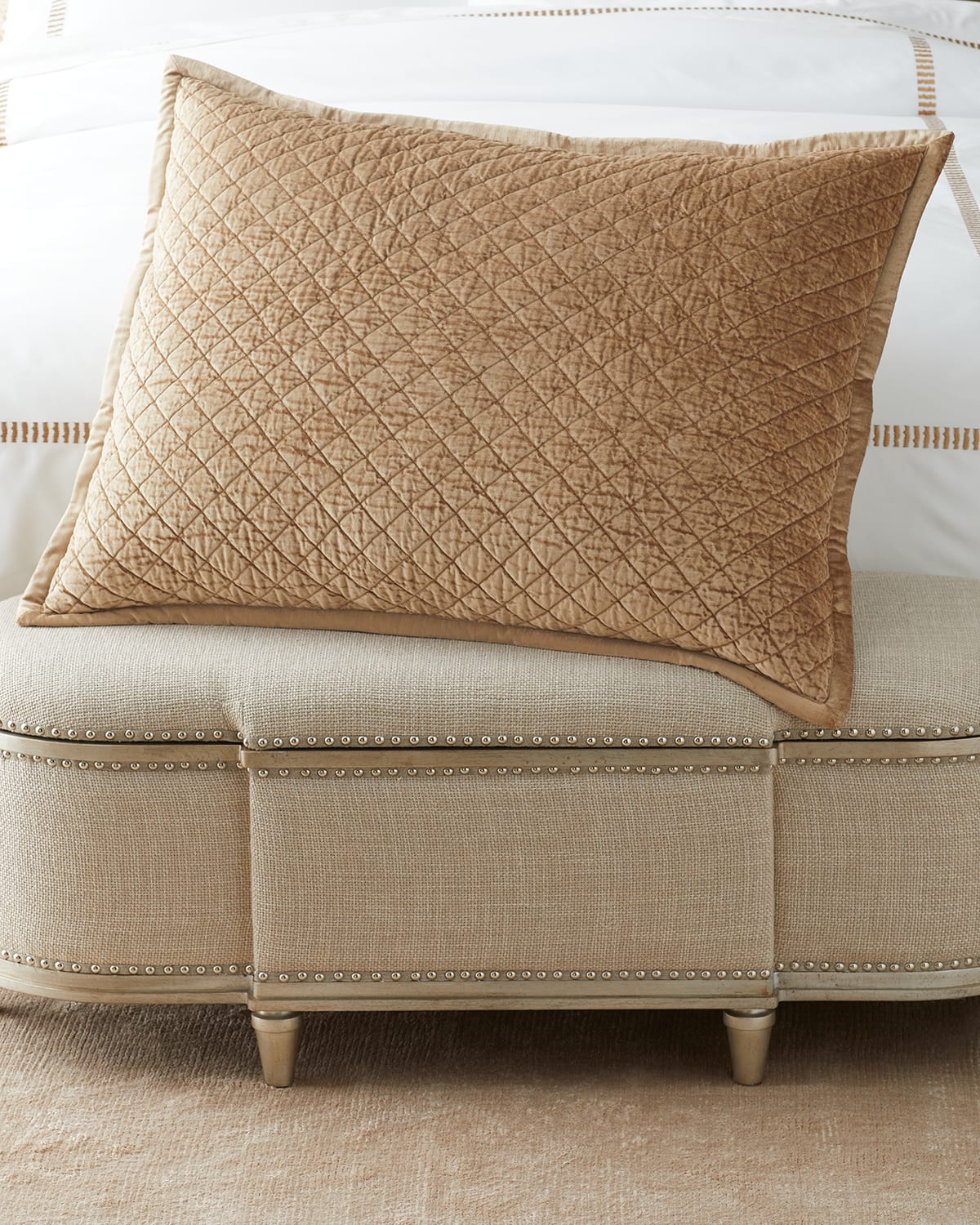 Amity Home Simona Velvet Dutch Euro Sham In Neutral