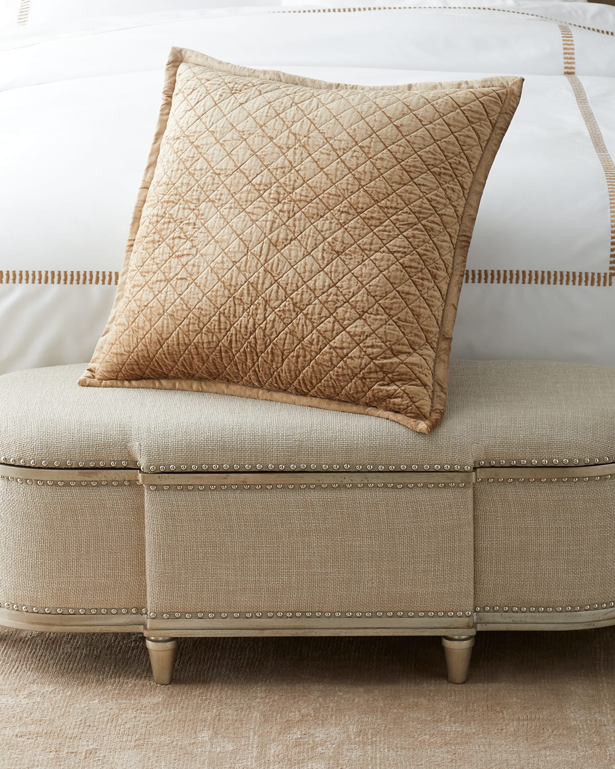 Amity Home Simona Velvet Euro Sham In Neutral