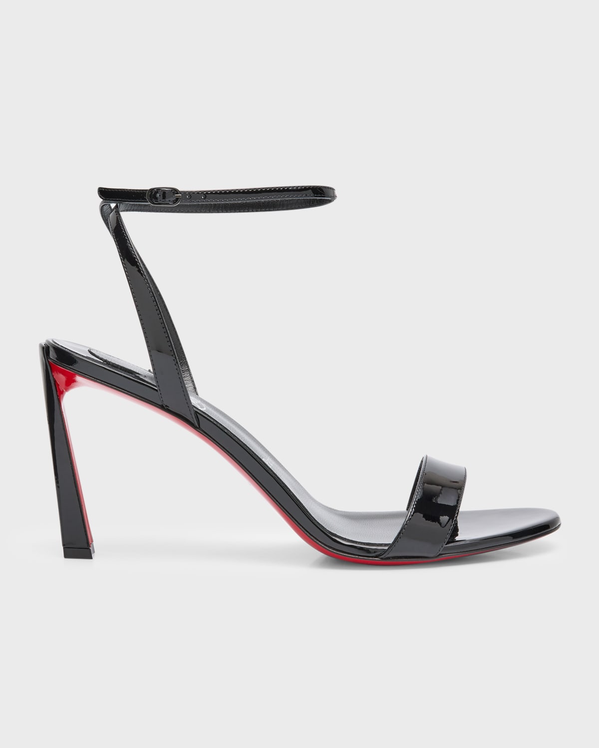 Christian Louboutin Condora Ankle-strap Red Sole Sandals In Black