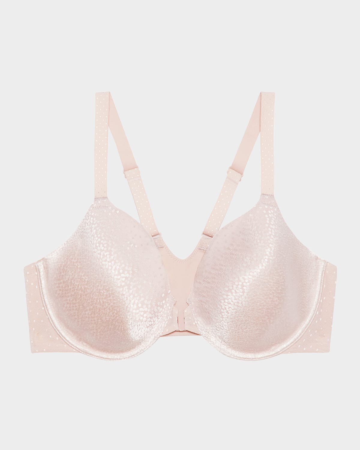 Wacoal Back Appeal Polka-dot Contour Bra In Rose Dust