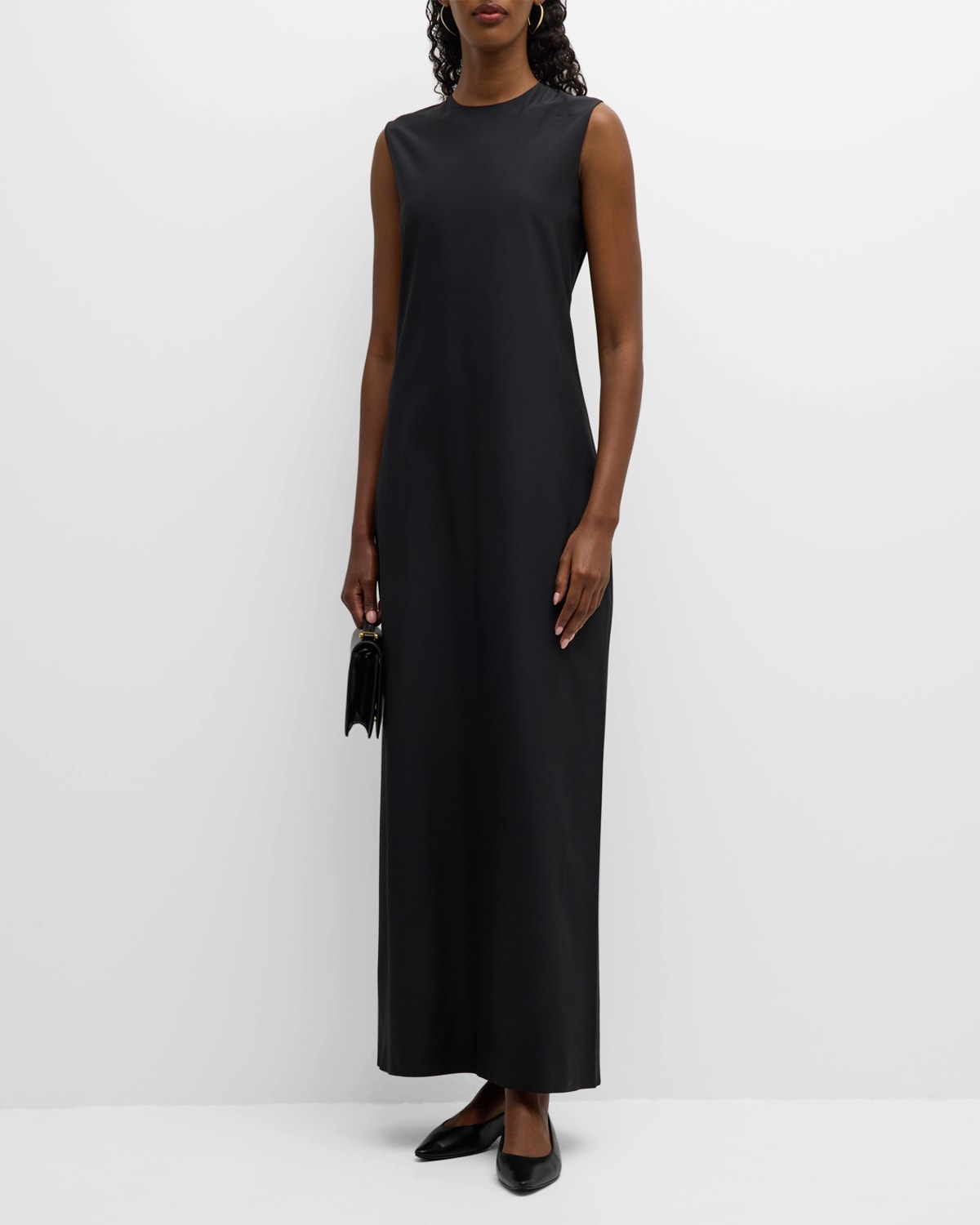 The Row Calanthe Wool Gown With Cape Back In Black