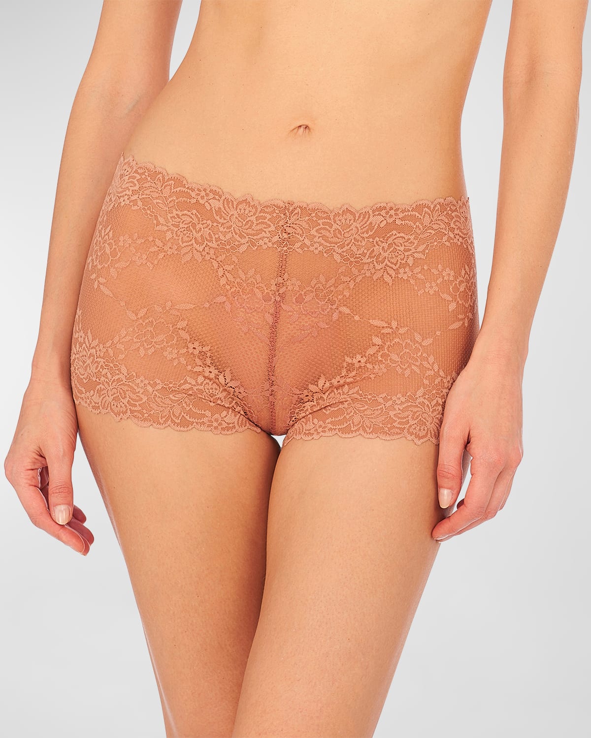 Heavenly Scalloped Lace Boyshorts