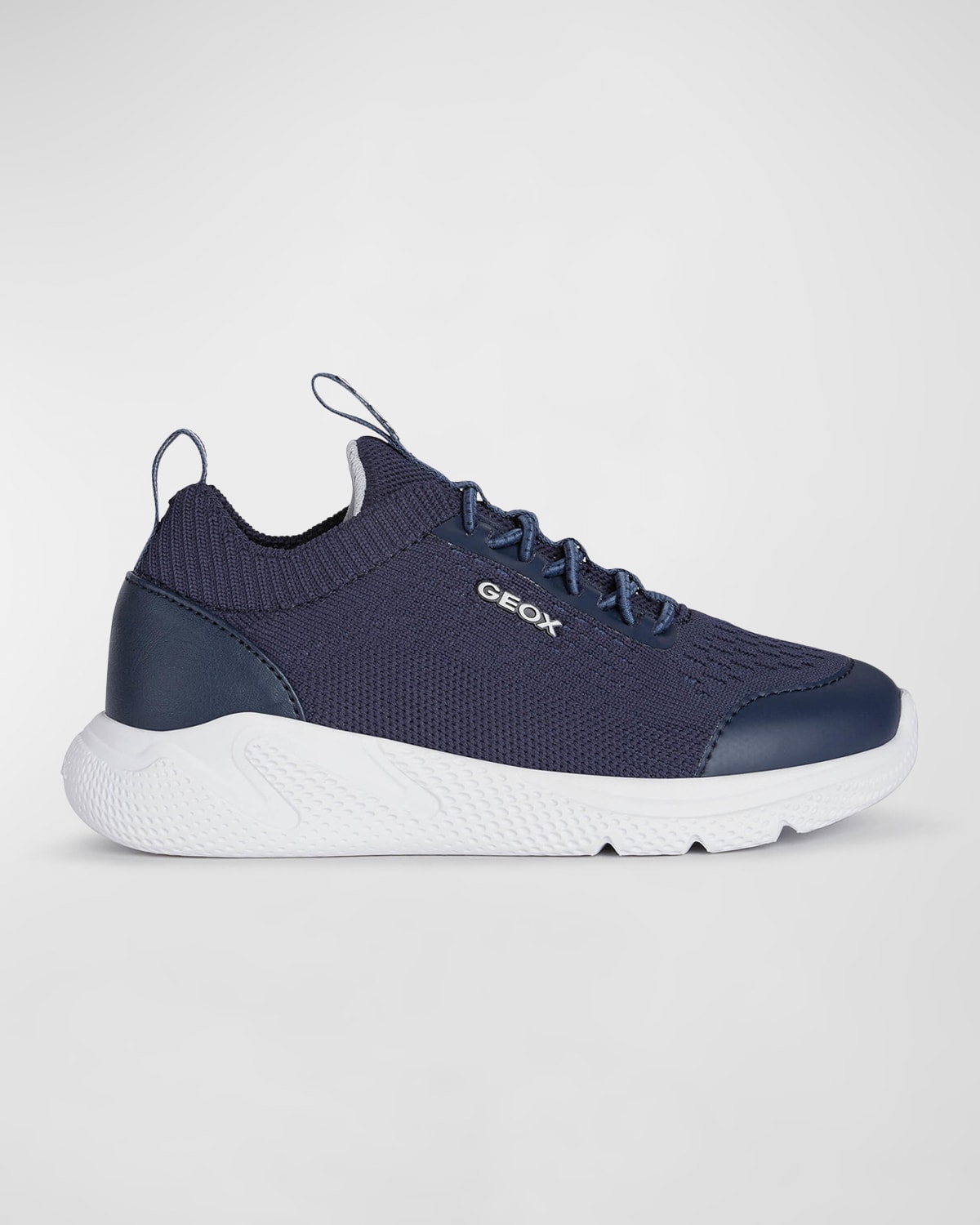 Geox Sprintye Knit-detail Sneakers In Navy