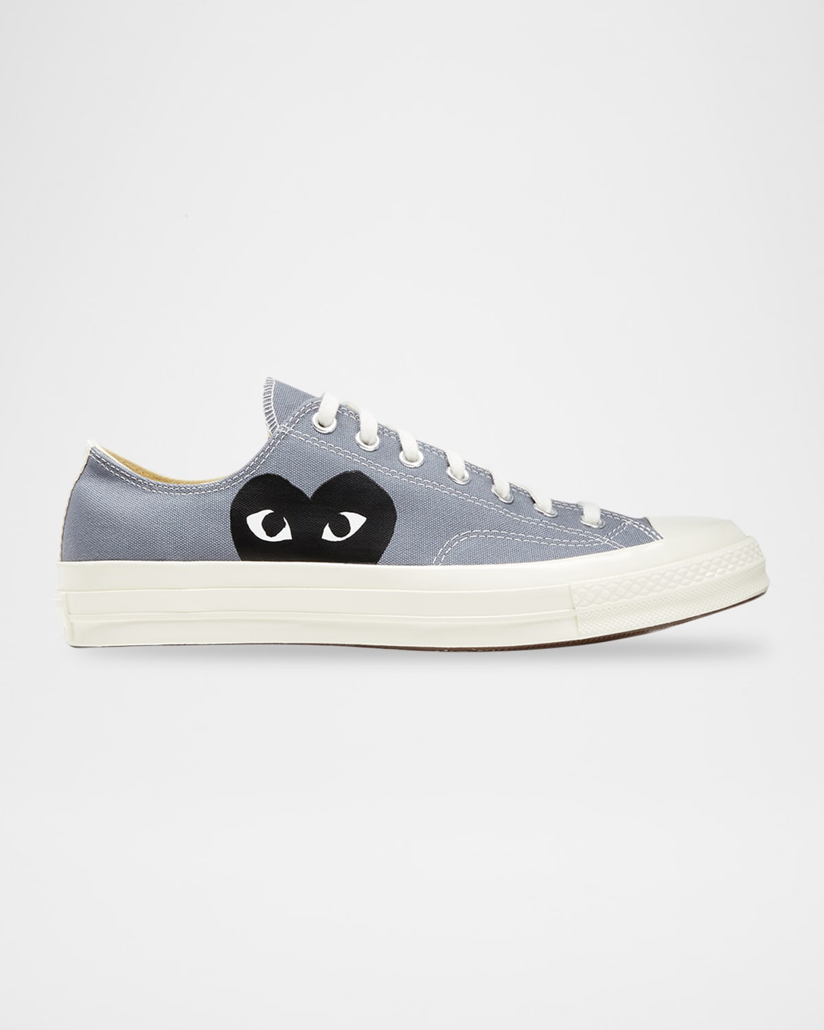 Cdg Play X Converse Chuck Taylor Canvas Low-top Sneakers In Gray
