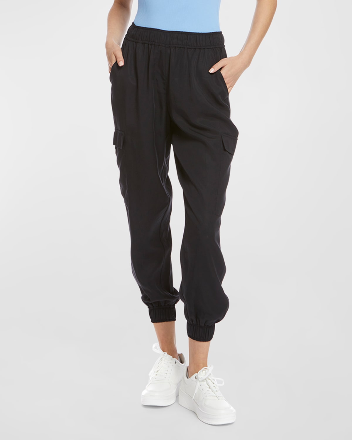 High-Rise Cropped Cargo Pants