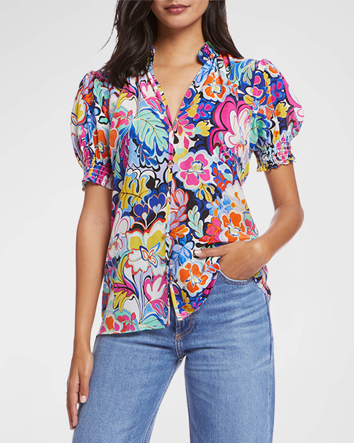 Robert Graham Mila Blouse In Multi