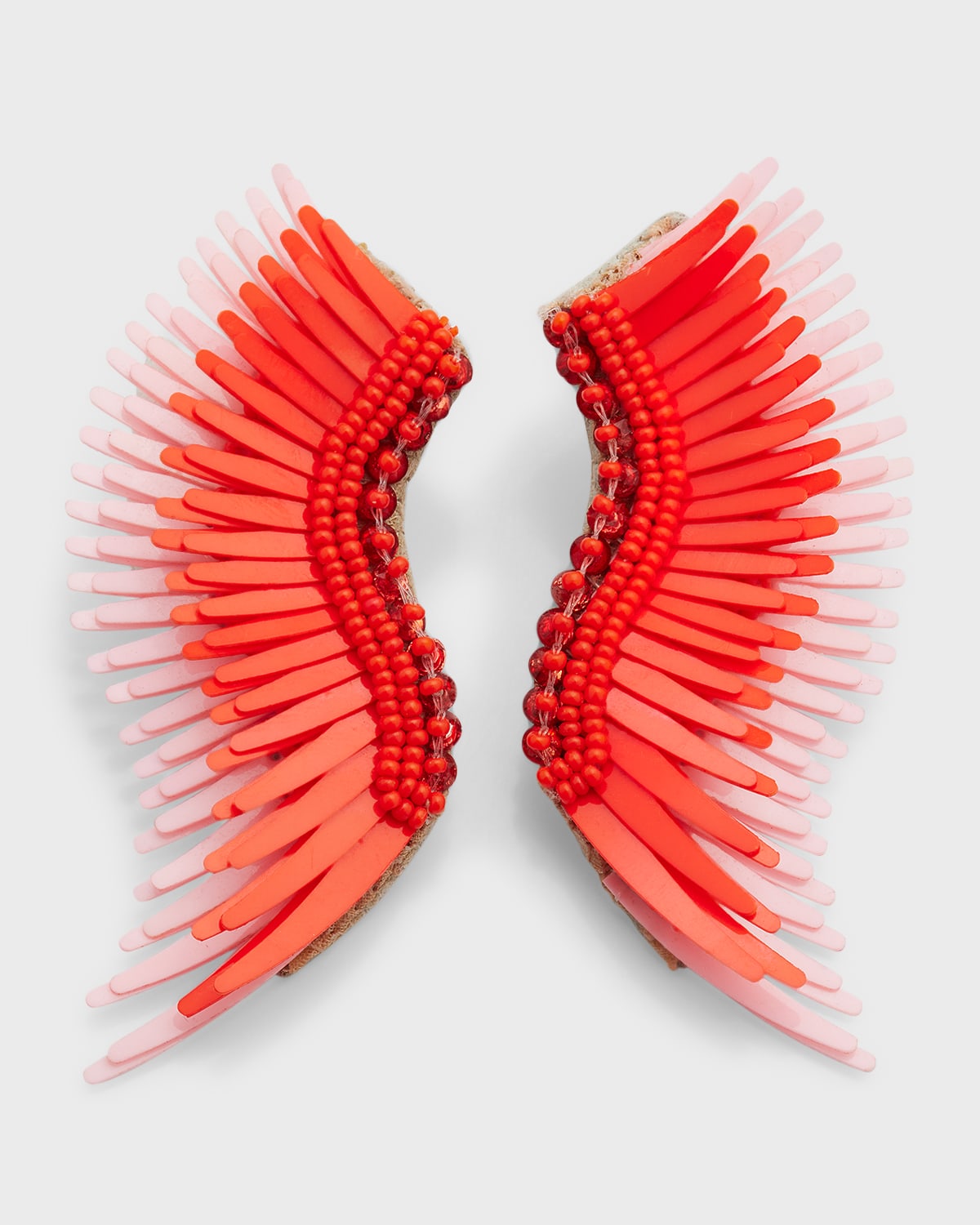 Mignonne Gavigan Midi Madeline Earrings, Red In Red Multi