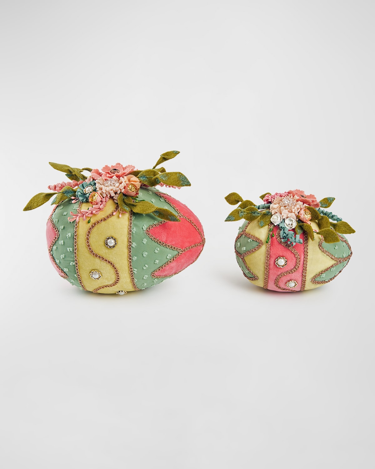 Blooms & Blessings Fabric Eggs, Set of 2