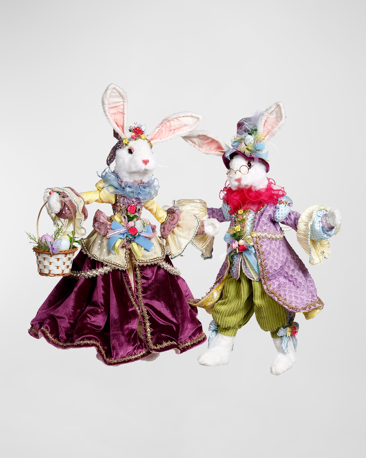 Mr. and Mrs. Cotton Tail Rabbit, Medium, Set of 2 - 23-26"