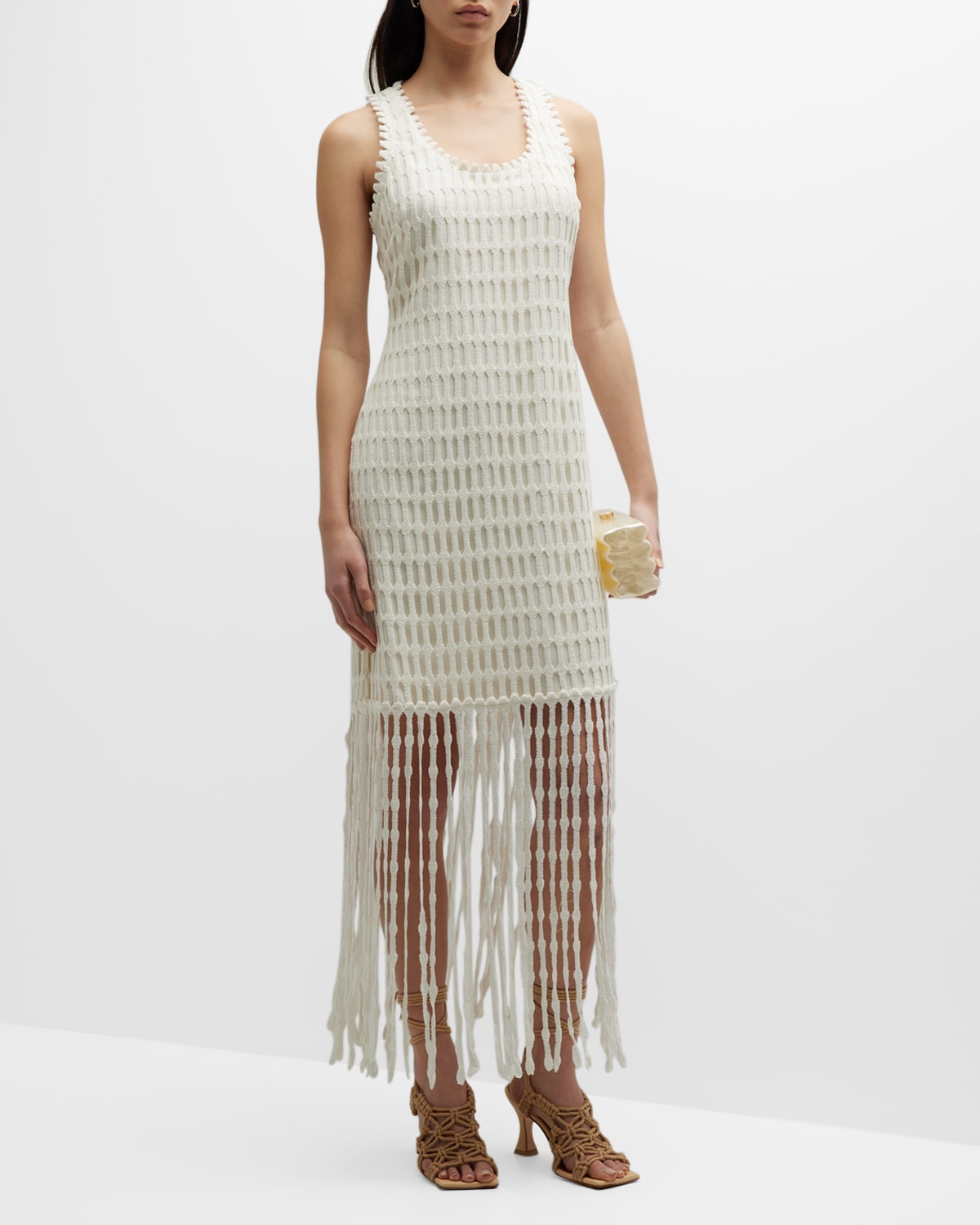 Simkhai Janette Midi Dress In Natural