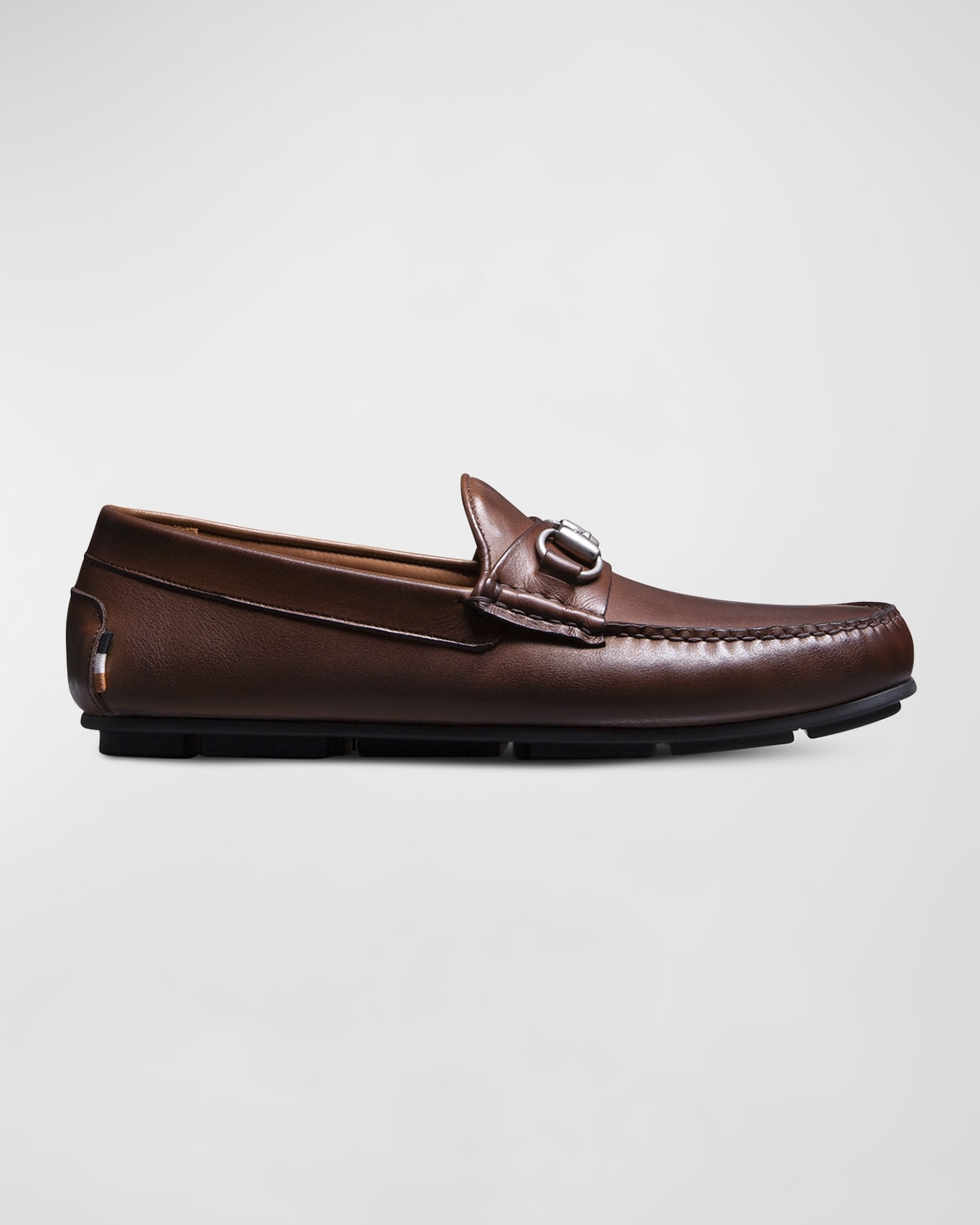 Shop Allen Edmonds Men's Sebastian Leather Drivers In Mahogany